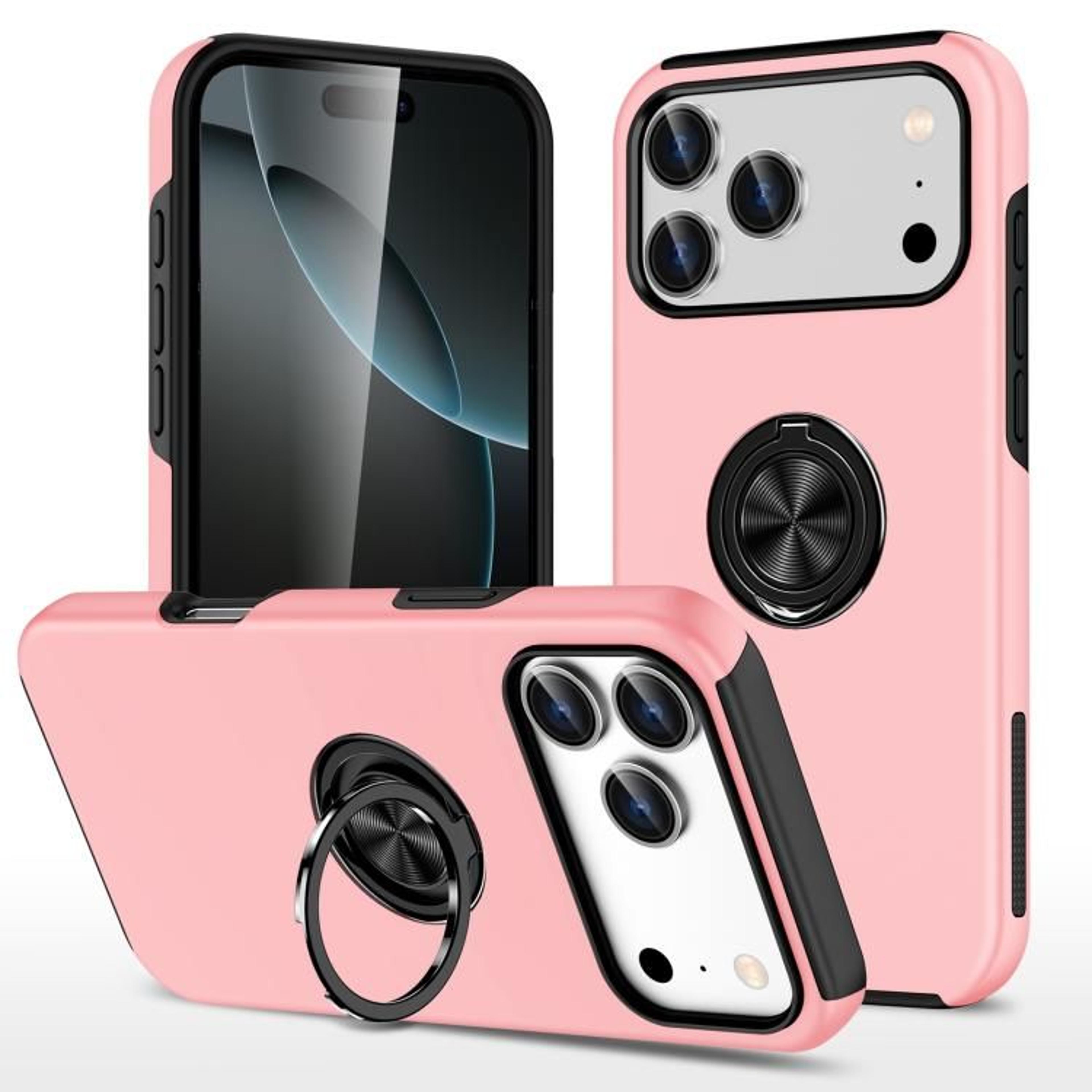 Magnetic Phone Case With Hidden 360 Ring Holder For 18 Pro Max 9