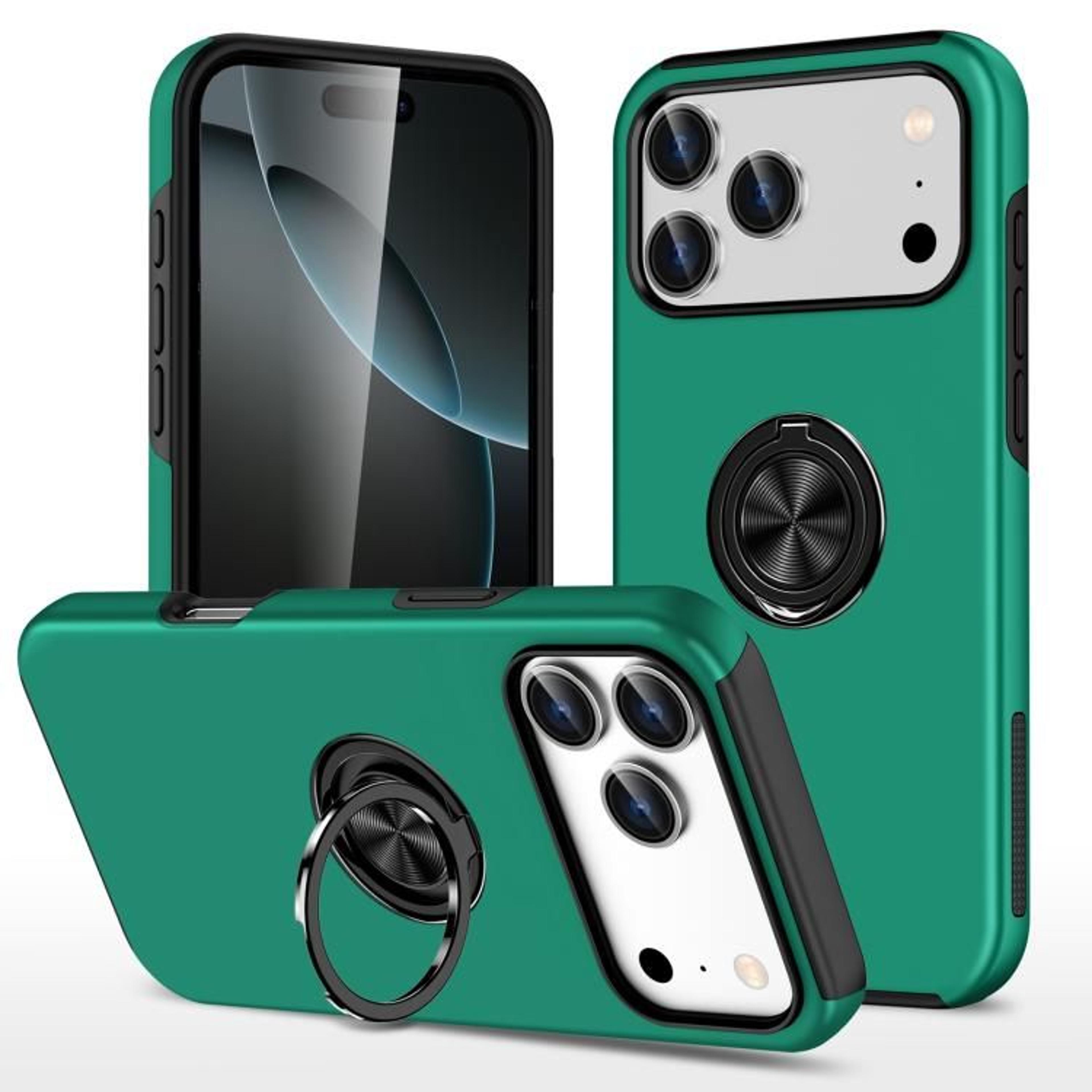 Magnetic Phone Case With Hidden 360 Ring Holder For 18 Pro Max 10