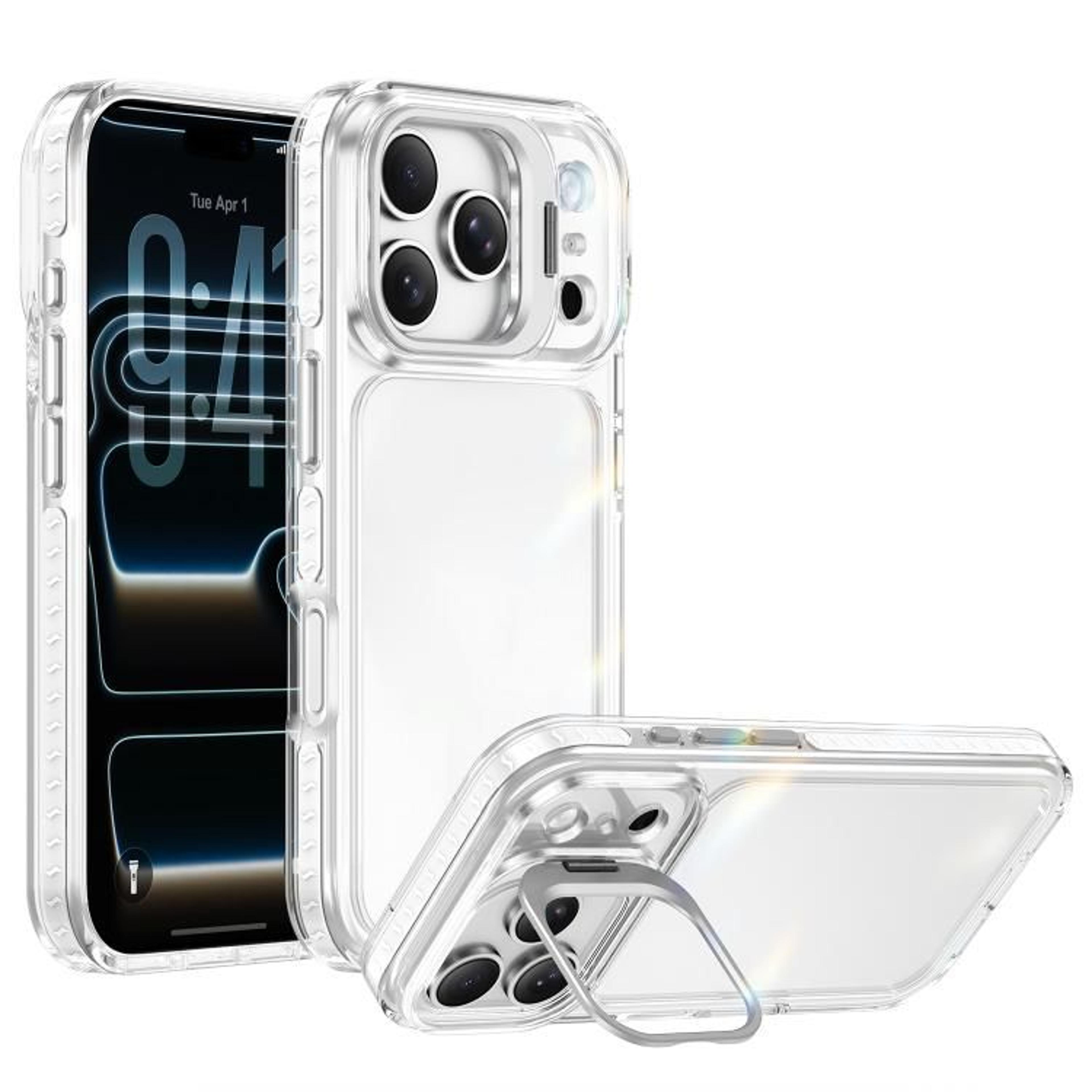 IPhone 18 Pro Max Clear Acrylic TPU Case With Metal Camera Frame 11