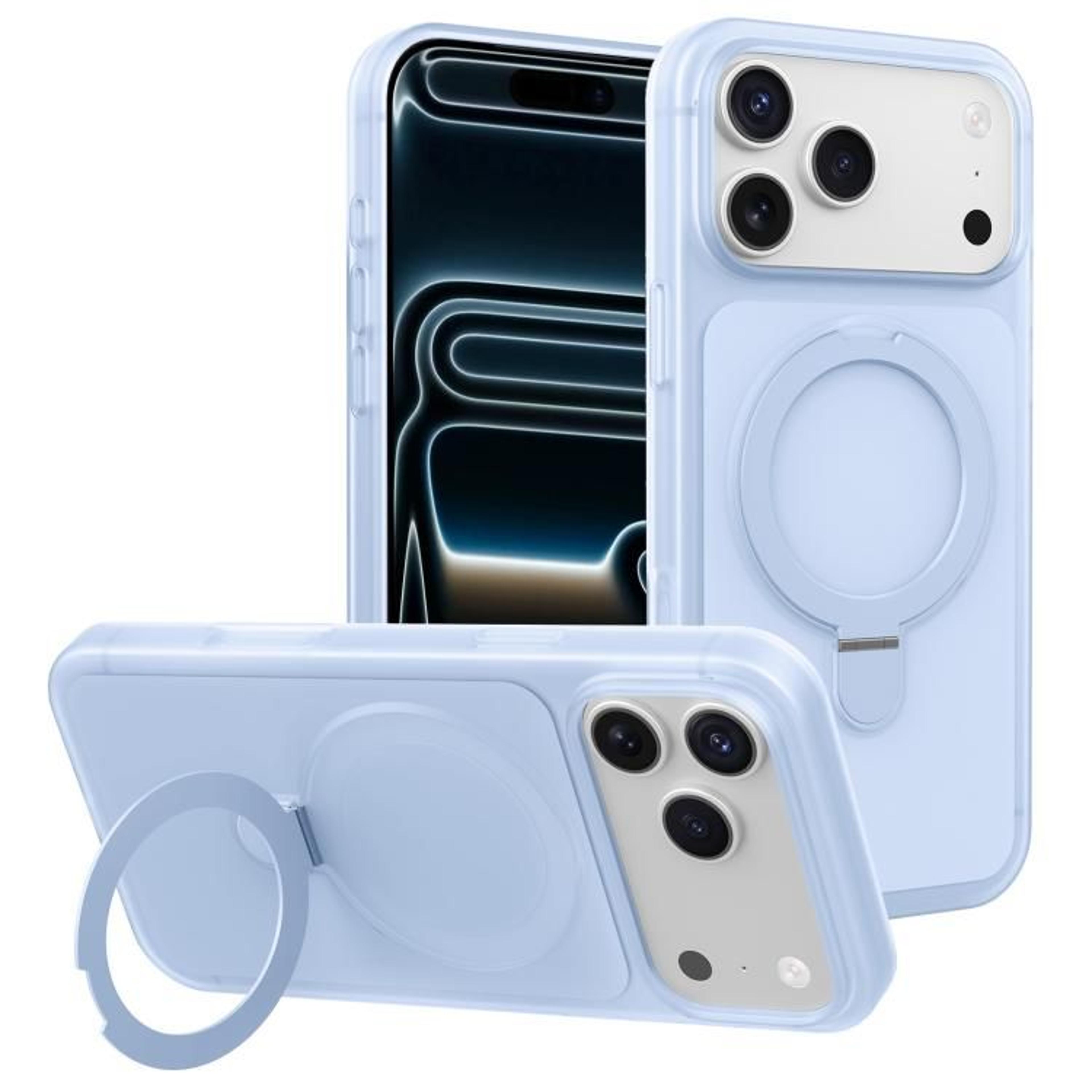 IPhone 18 Pro Magnetic Pivot Kickstand Case With Skin Feel Finish 11