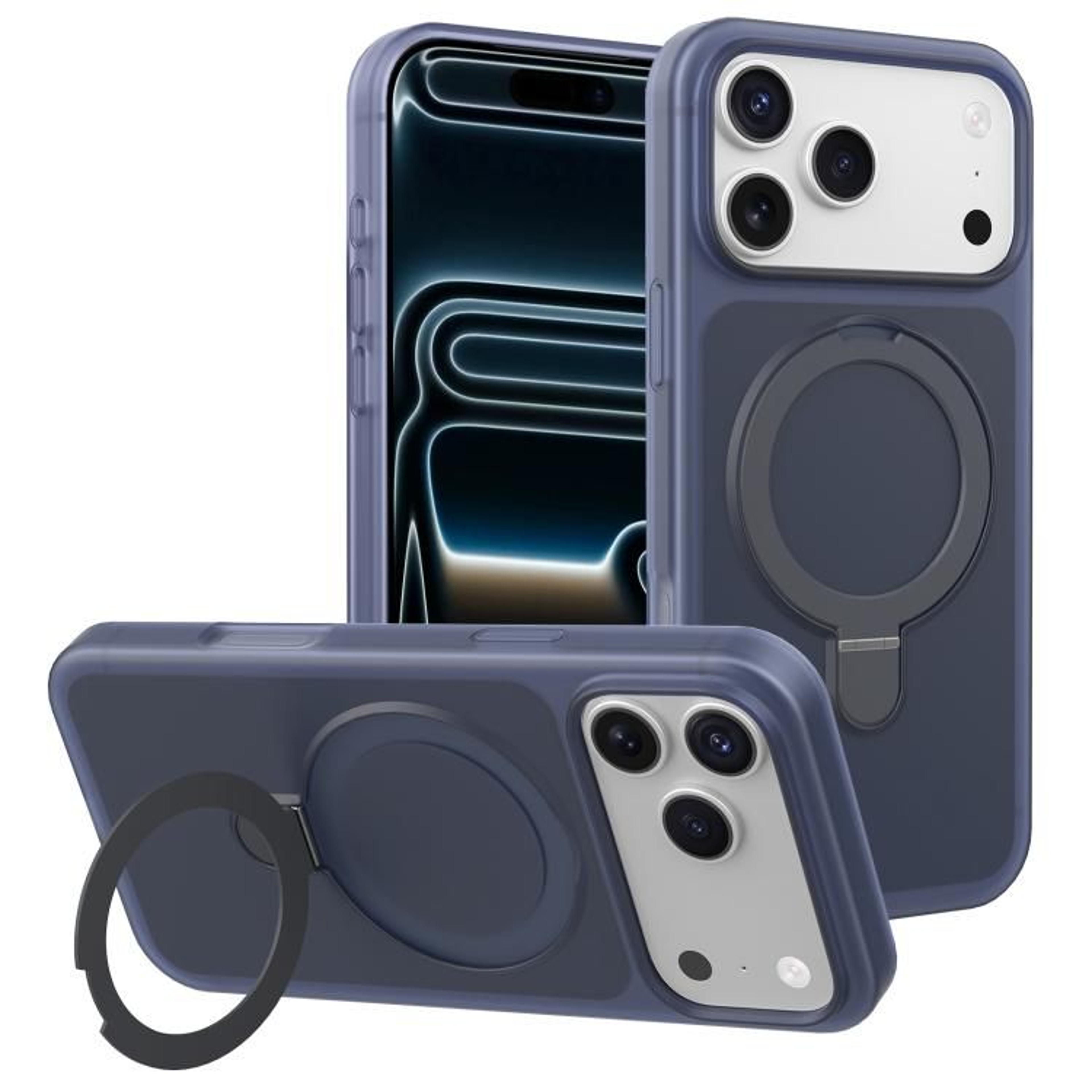 IPhone 18 Pro Magnetic Pivot Kickstand Case With Skin Feel Finish 12