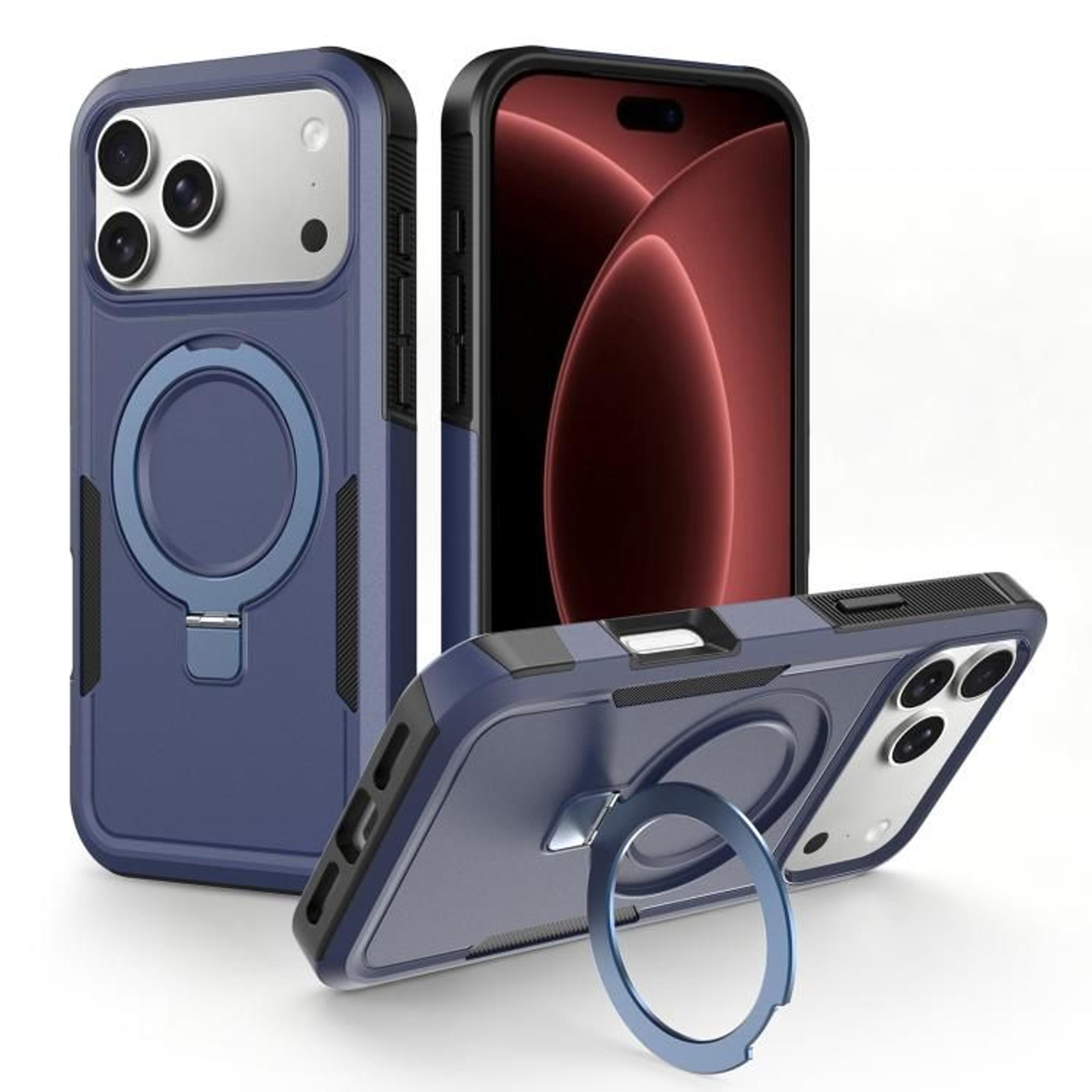 IPhone 18 Pro Magnetic Protective Case With 360 Ring Holder 12