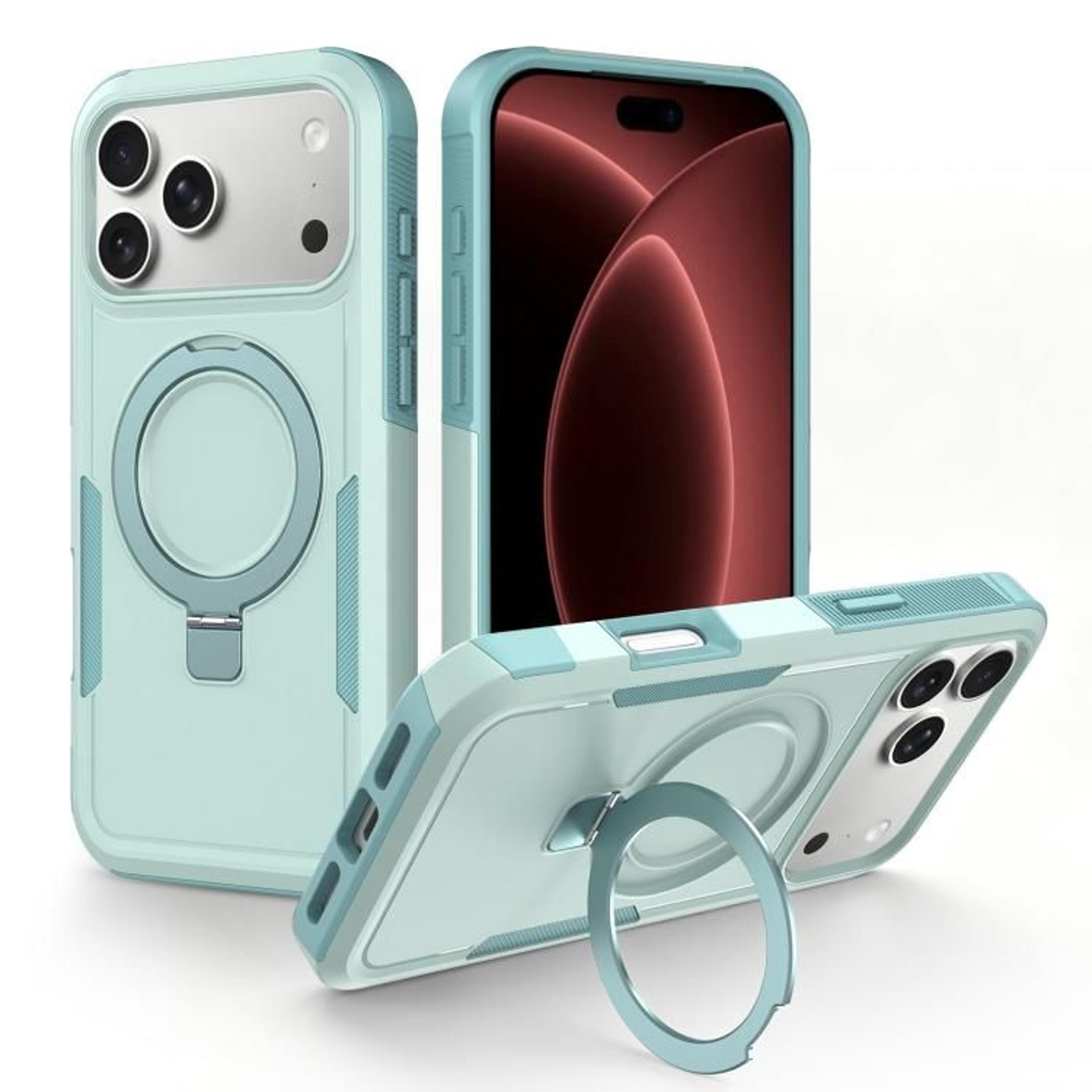 Shockproof Hybrid IPhone 18 Pro Max Case With Rotating Ring Holder And Magnetic Alignment 11