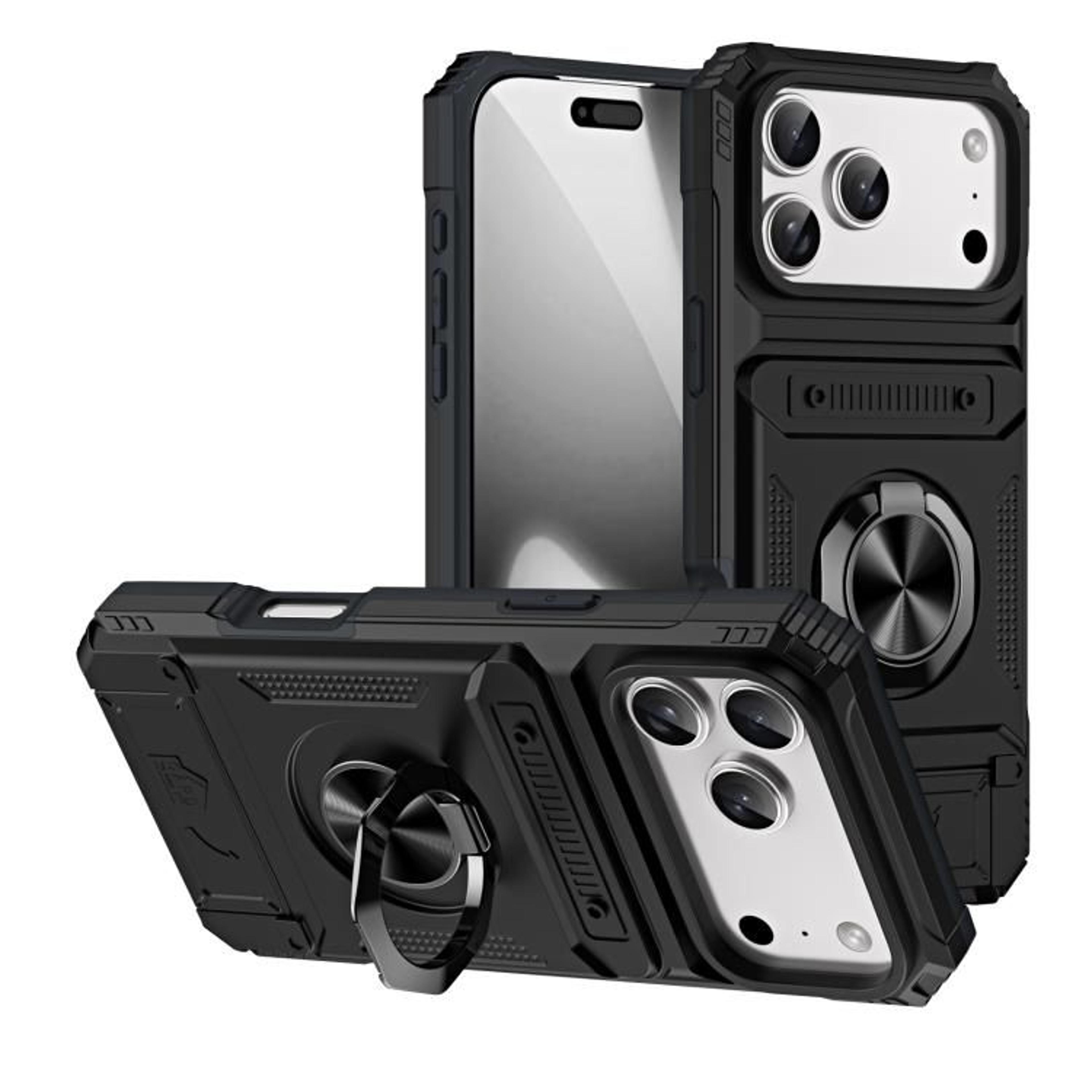 Shockproof TPU And PC Ring Holder Case For IPhone 18 Pro Max 9