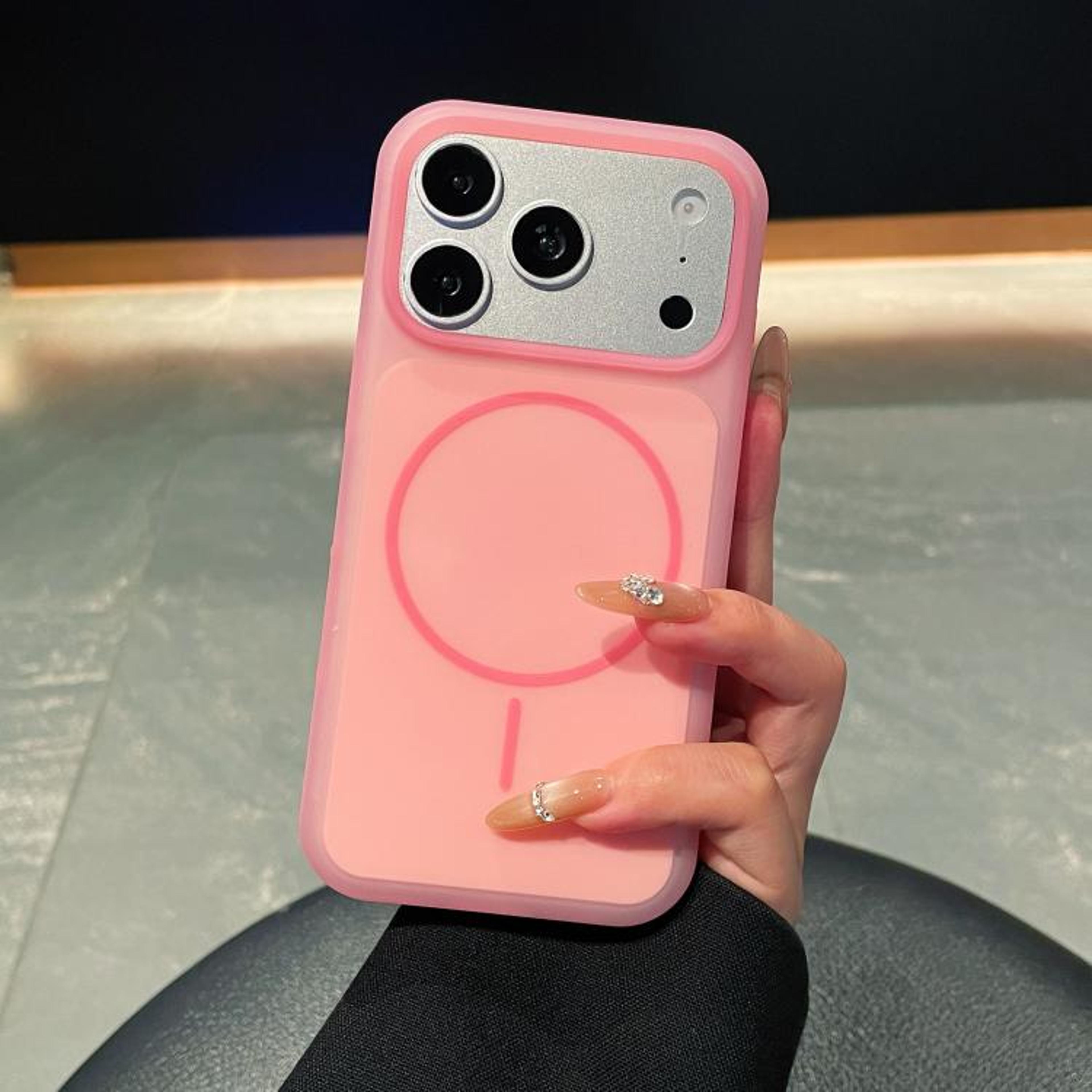 IPhone 18 Pro Max Liquid Silicone Magnetic Case With SkinFeel Finish 7