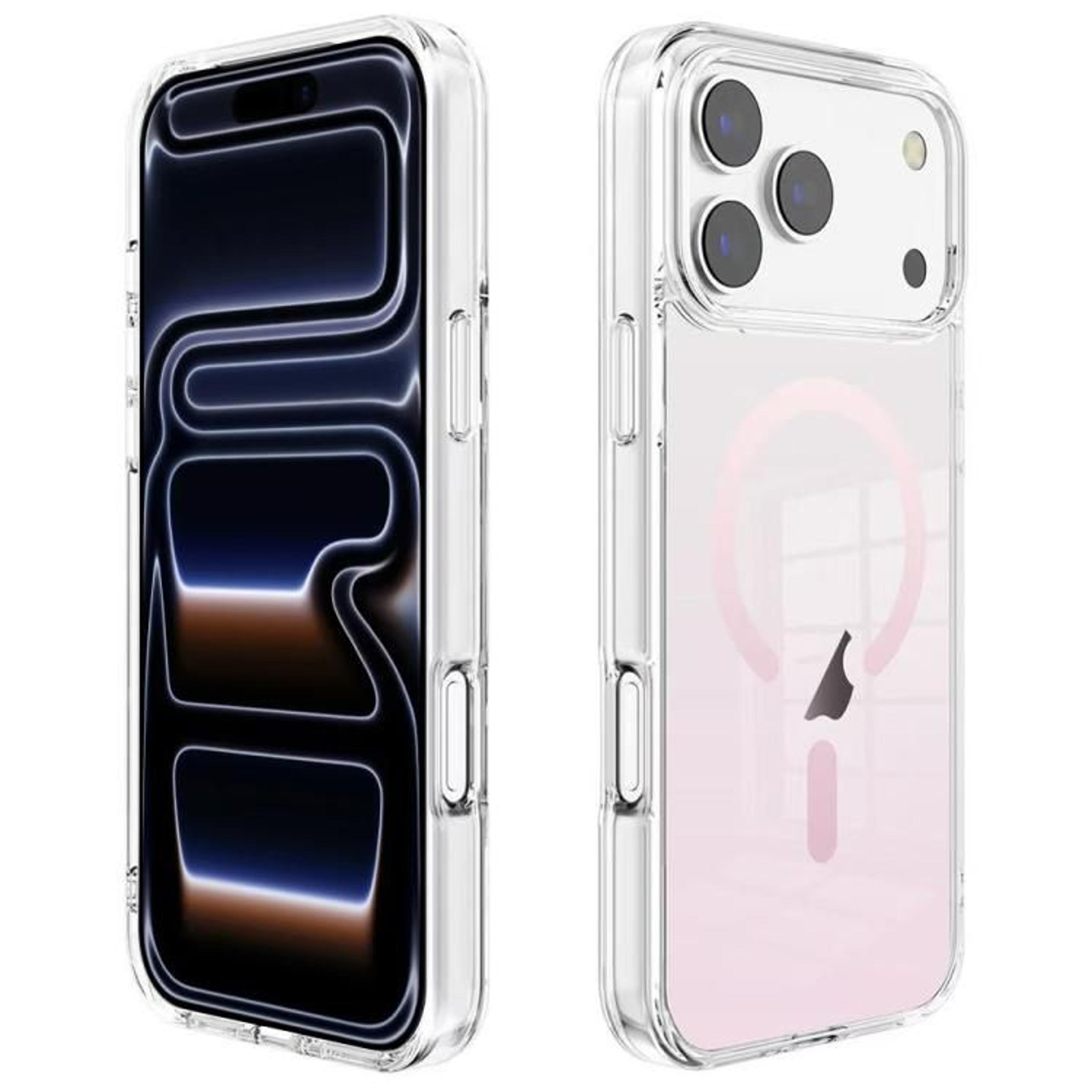 Gradient Transparent Magnetic Phone Case For 18 Pro Max 9