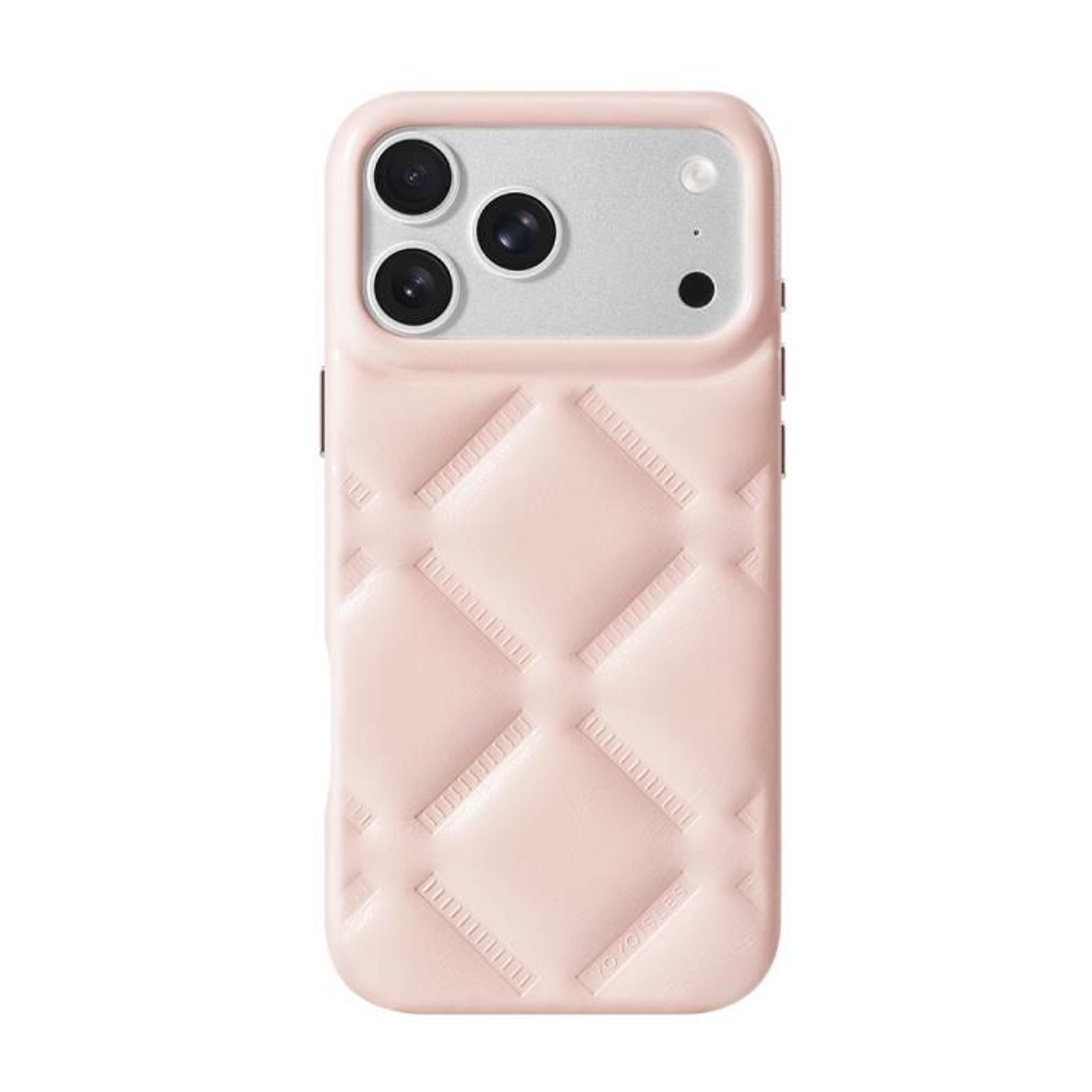 IPhone 18 Pro PU Leather Quilted Cloud Phone Case 7