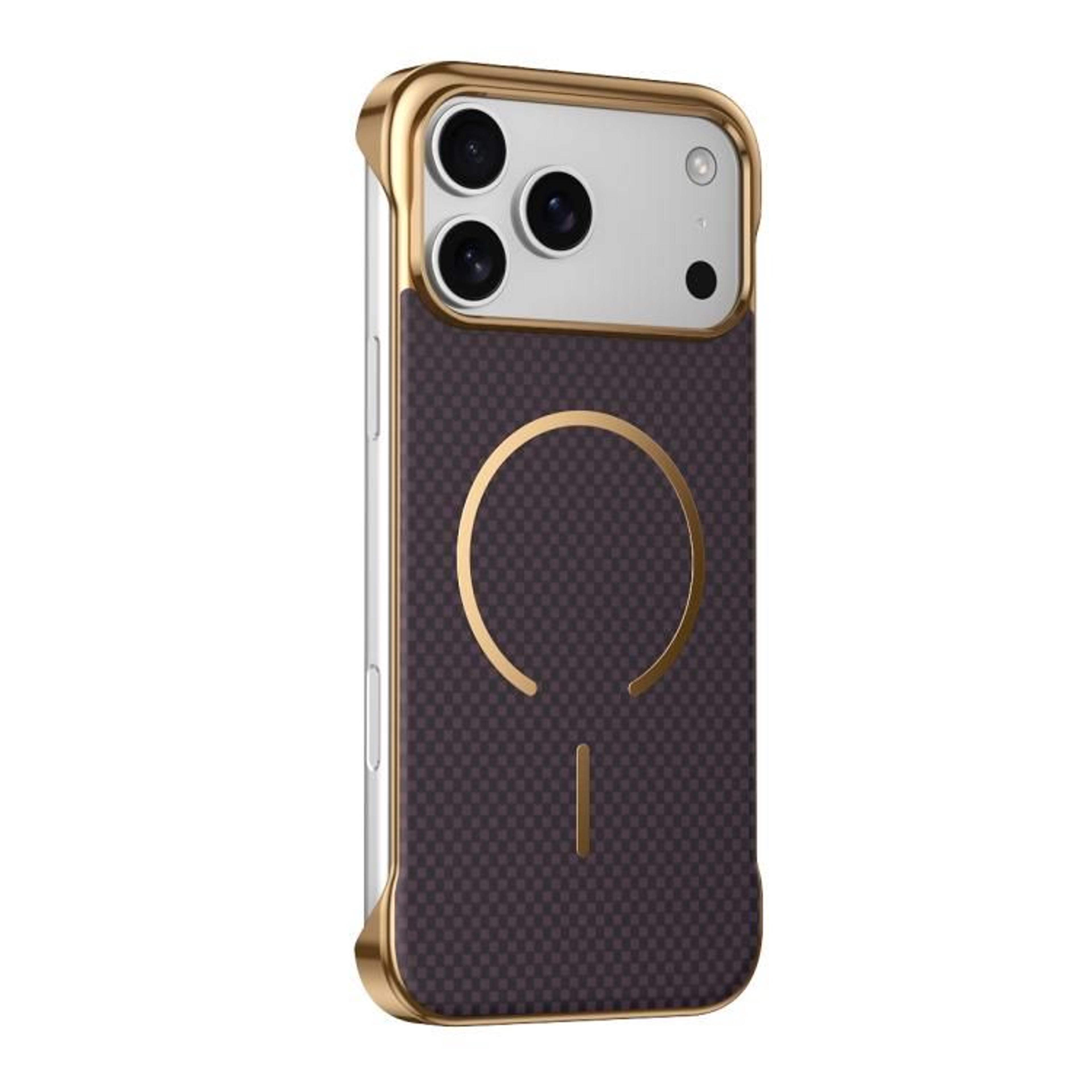 IPhone 18 Pro Borderless Magnetic PC Phone Case With Kevlar Texture 8