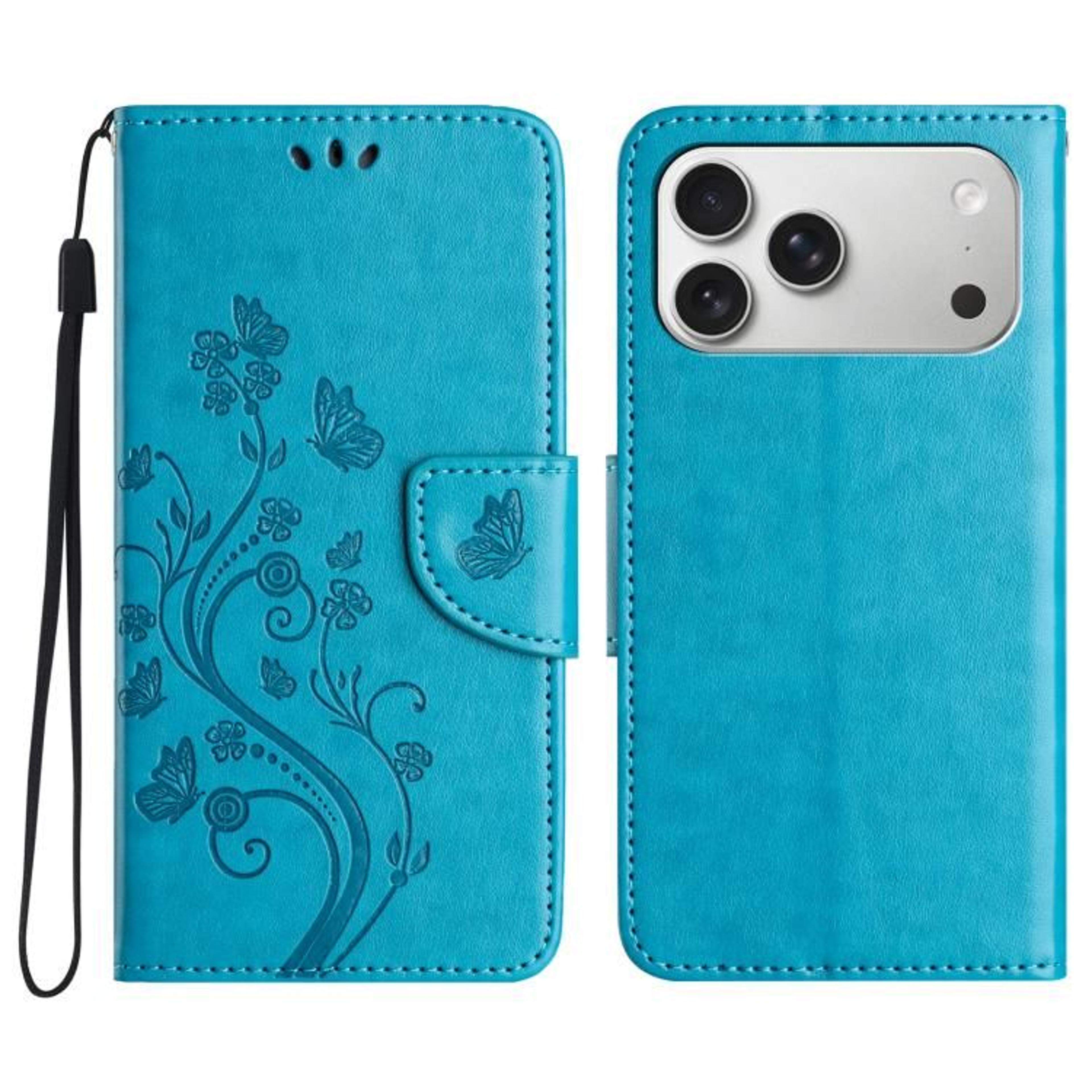 IPhone 18 Pro Max Butterfly Flower Flip Leather Wallet Case 7