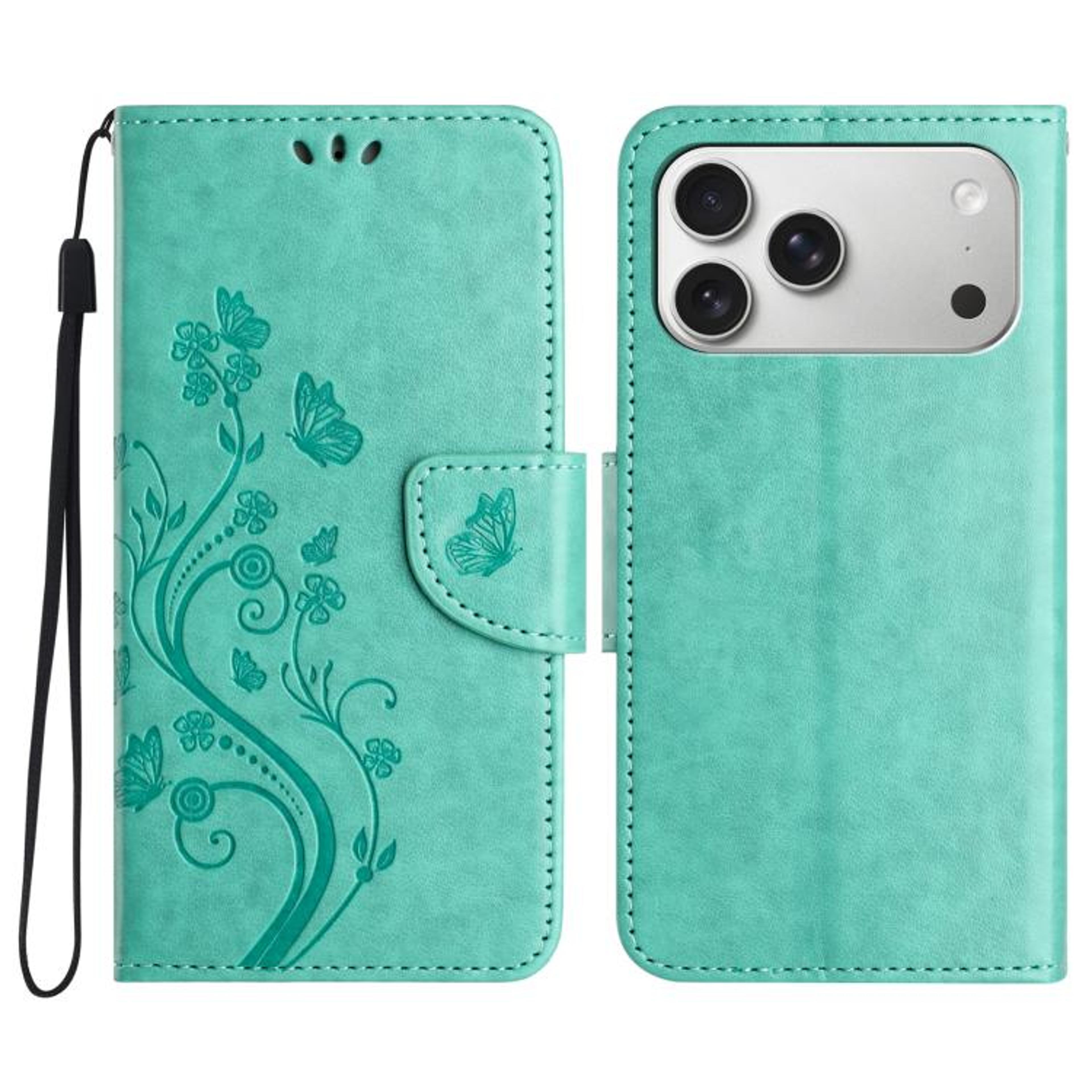 IPhone 18 Pro Max Butterfly Flower Flip Leather Wallet Case 9
