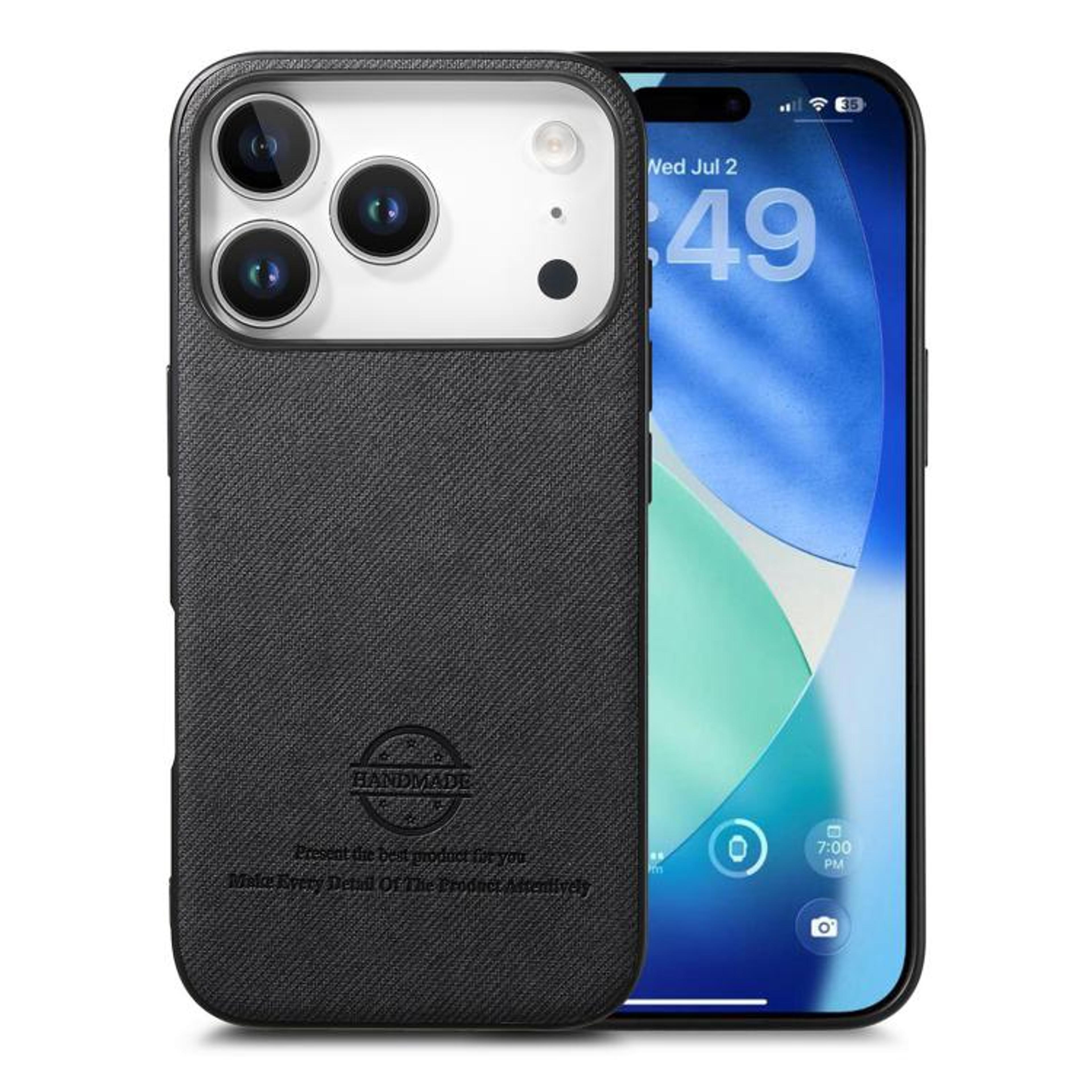 IPhone 18 Pro Leather TPU PC Protective Phone Case 14