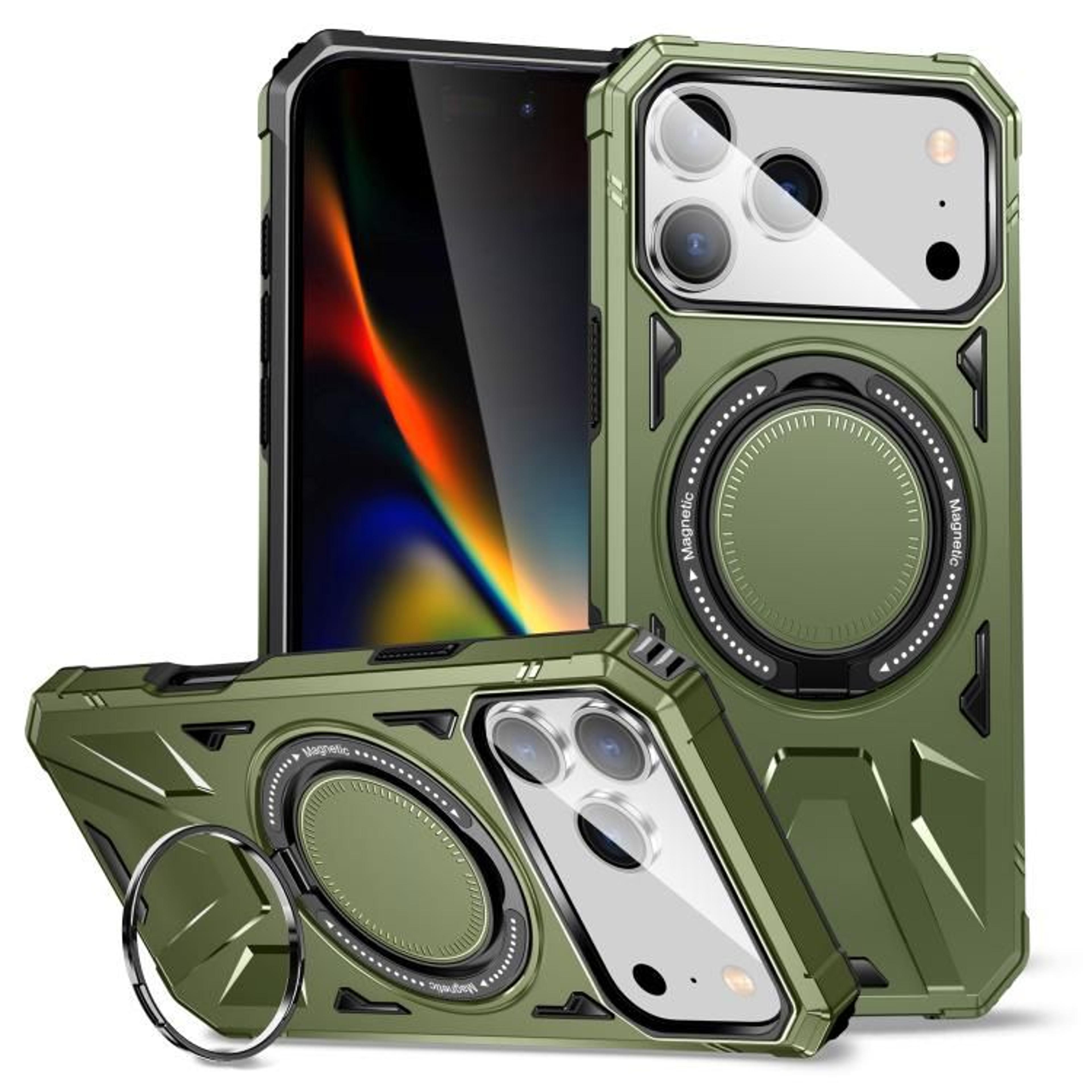 IPhone 18 Pro Max MagSafe Magnetic Case With Ring Holder And Shockproof Protection 12