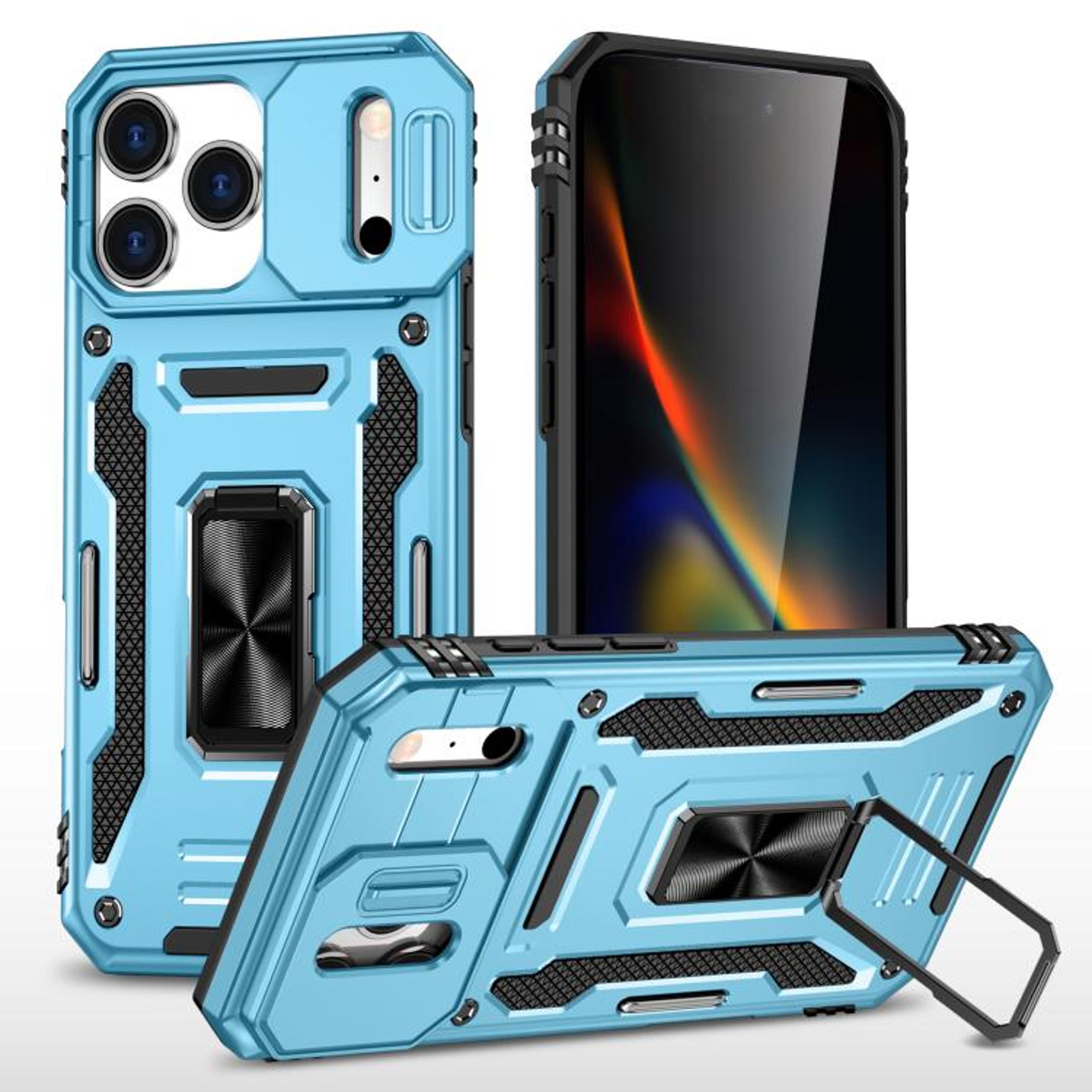 IPhone 18 Pro Max Armor Case With Sliding Camera Cover And Rotating Ring Stand 11