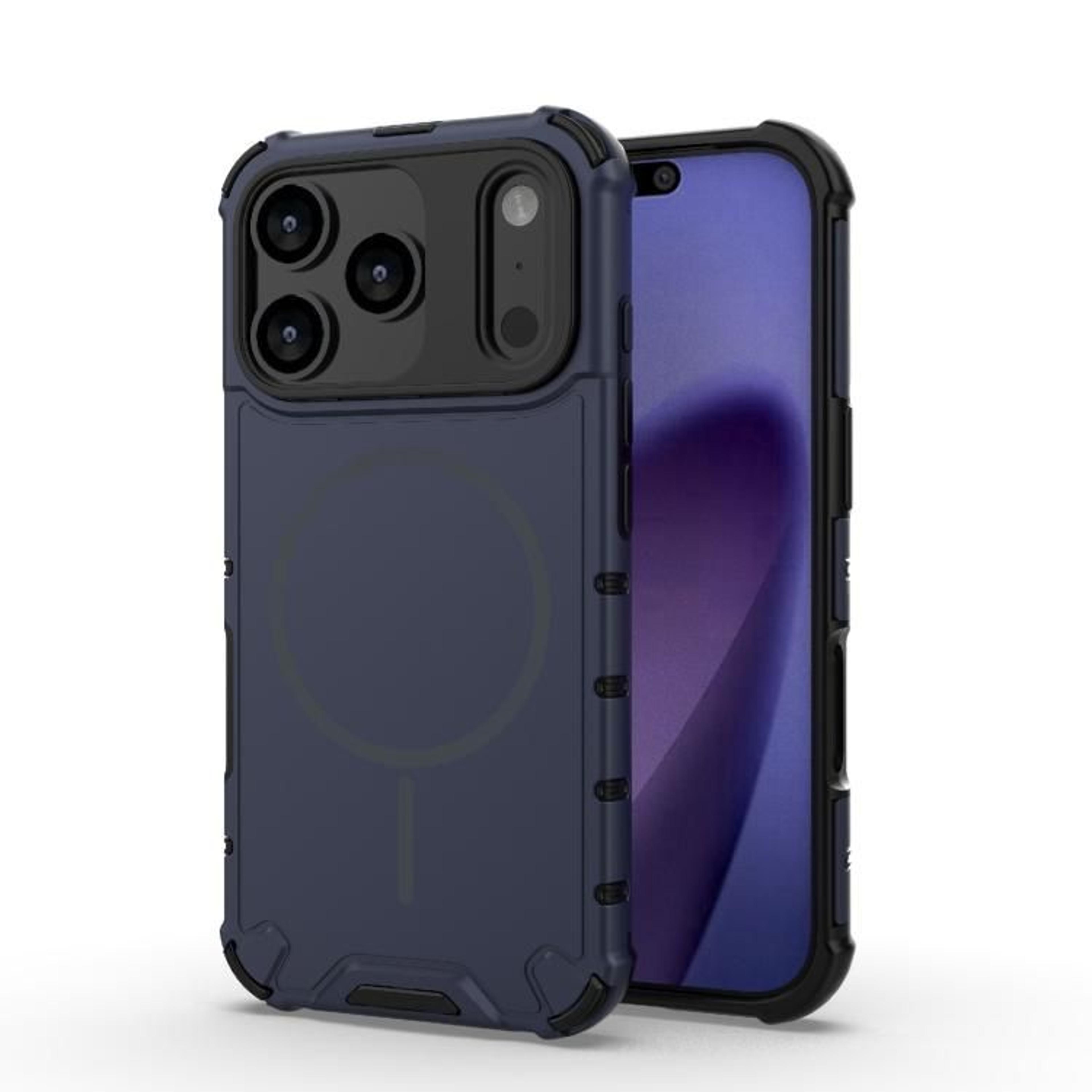 Grating Solid Color Magnetic IPhone 18 Pro Case With Wireless Charging Support 8