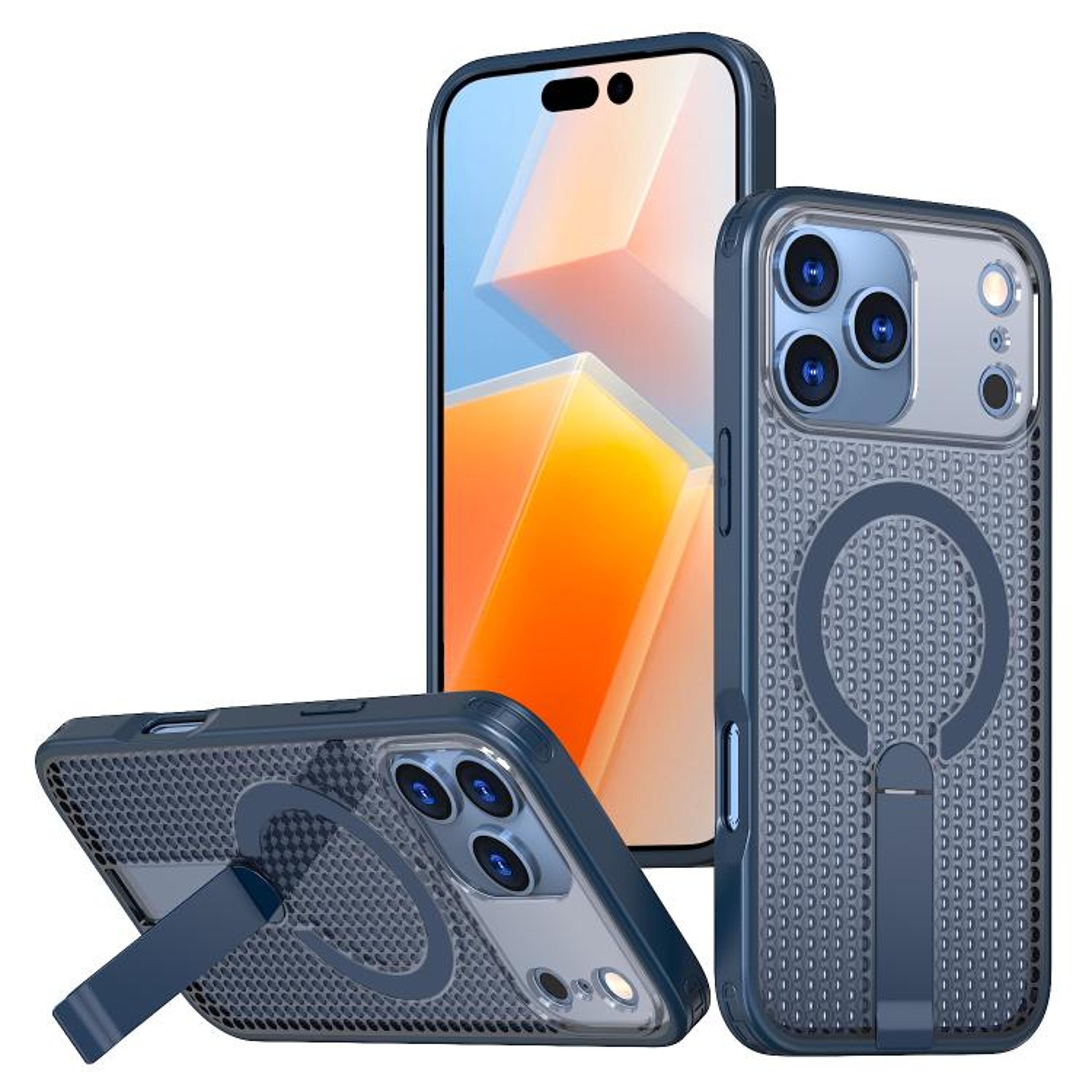 18 Pro Magnetic Wireless Charging Phone Case With Kickstand 8