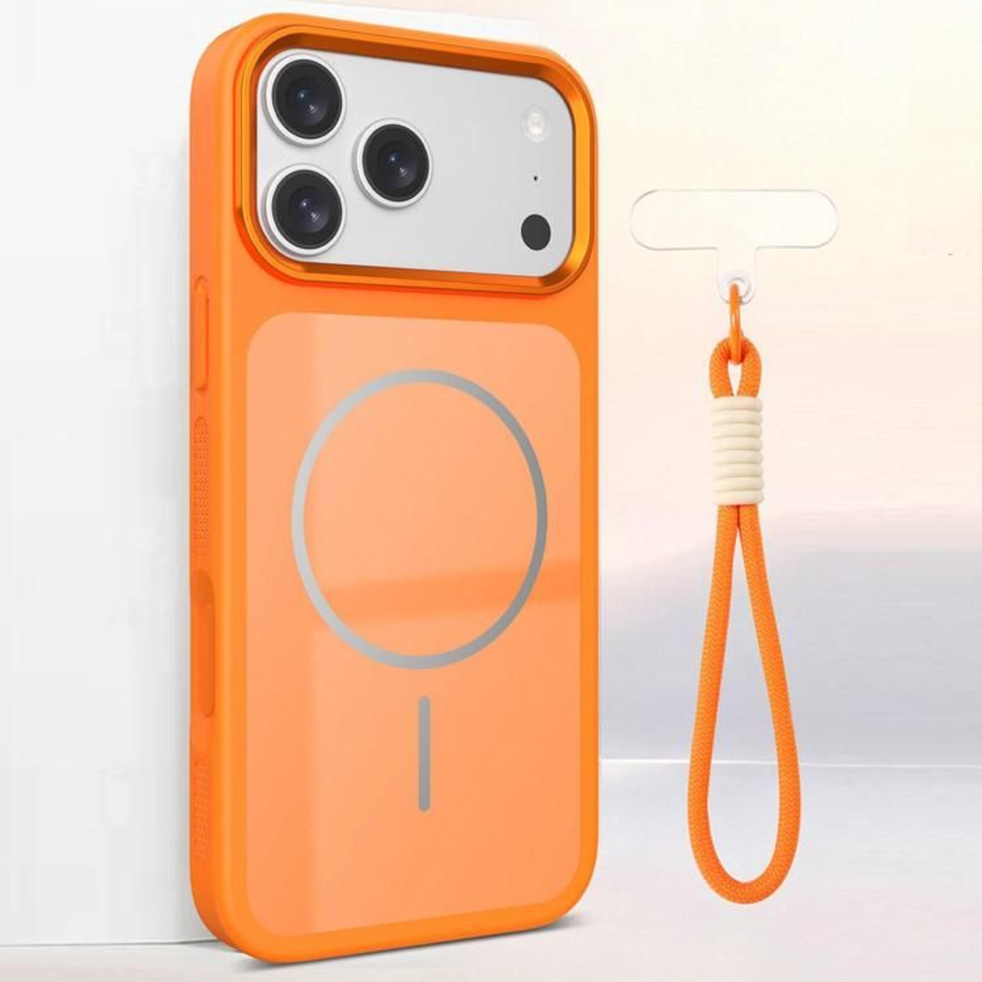 IPhone 18 Pro Max Magnetic TwoTone Phone Case With Wrist Strap 16