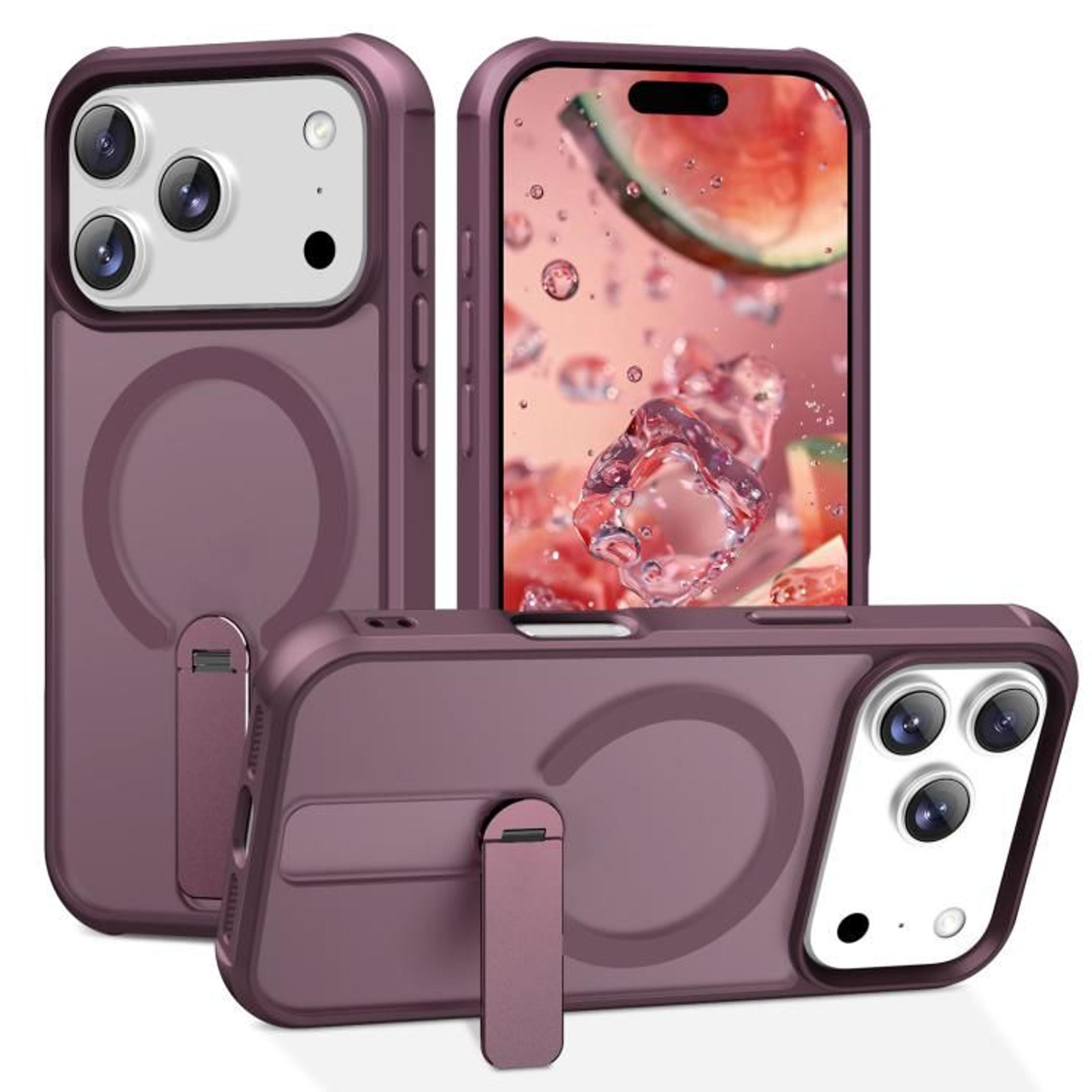 IPhone 18 Pro MagSafe Compatible Case With Invisible Kickstand And TPU PC Protection 9