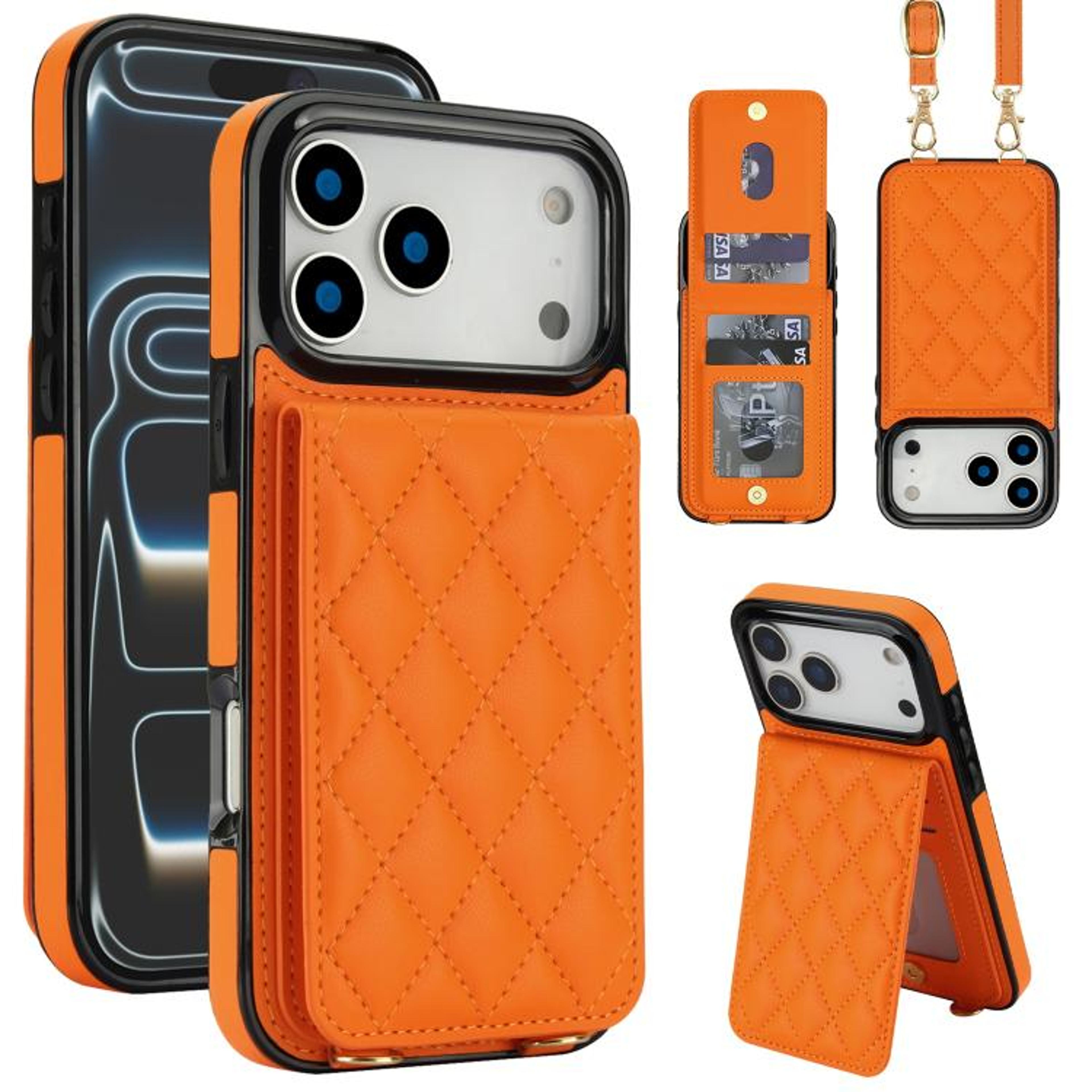 Crossbody RFID Blocking Phone Case With Wallet Card Holder For IPhone 18 Pro Max 8