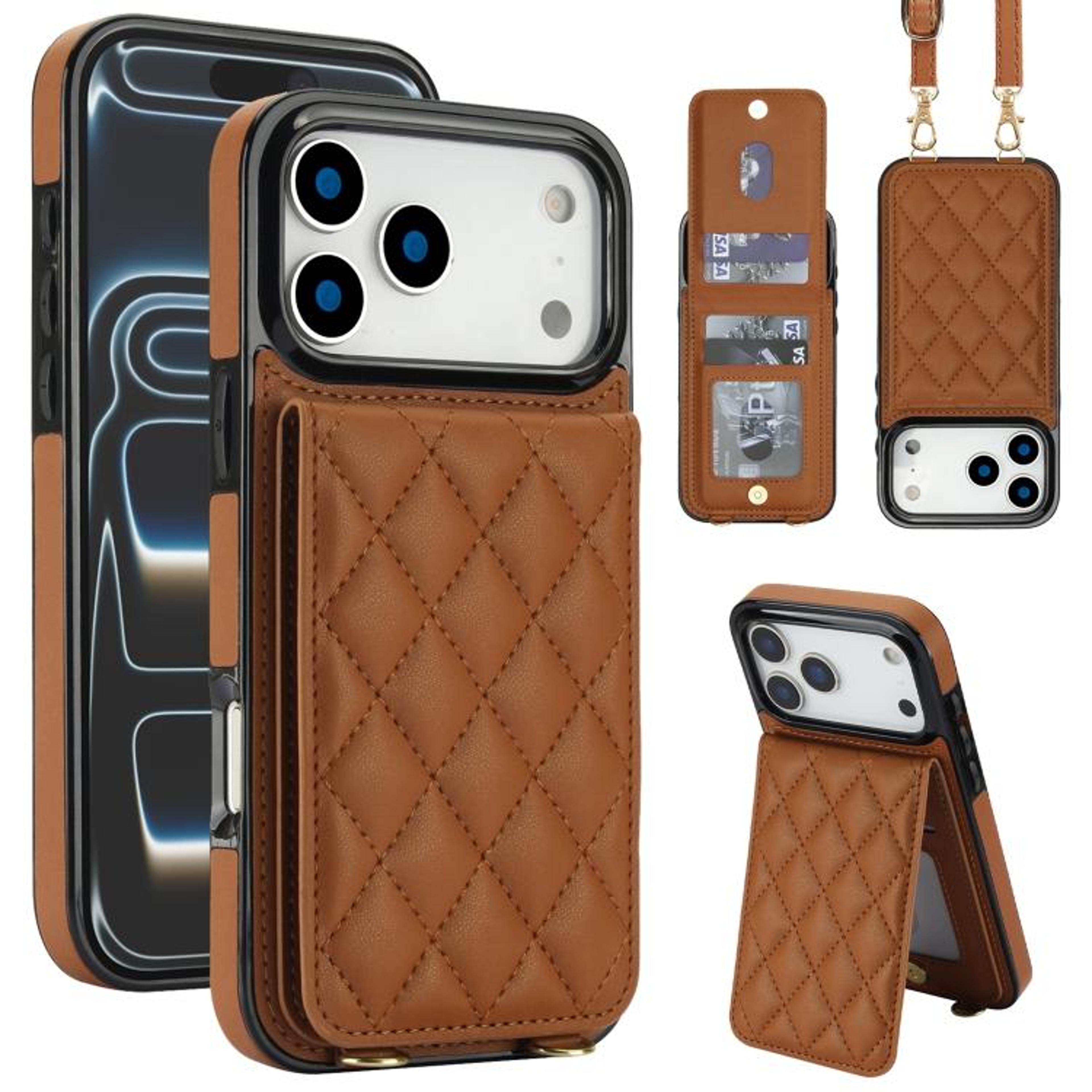 Crossbody RFID Blocking Phone Case With Wallet Card Holder For IPhone 18 Pro Max 14