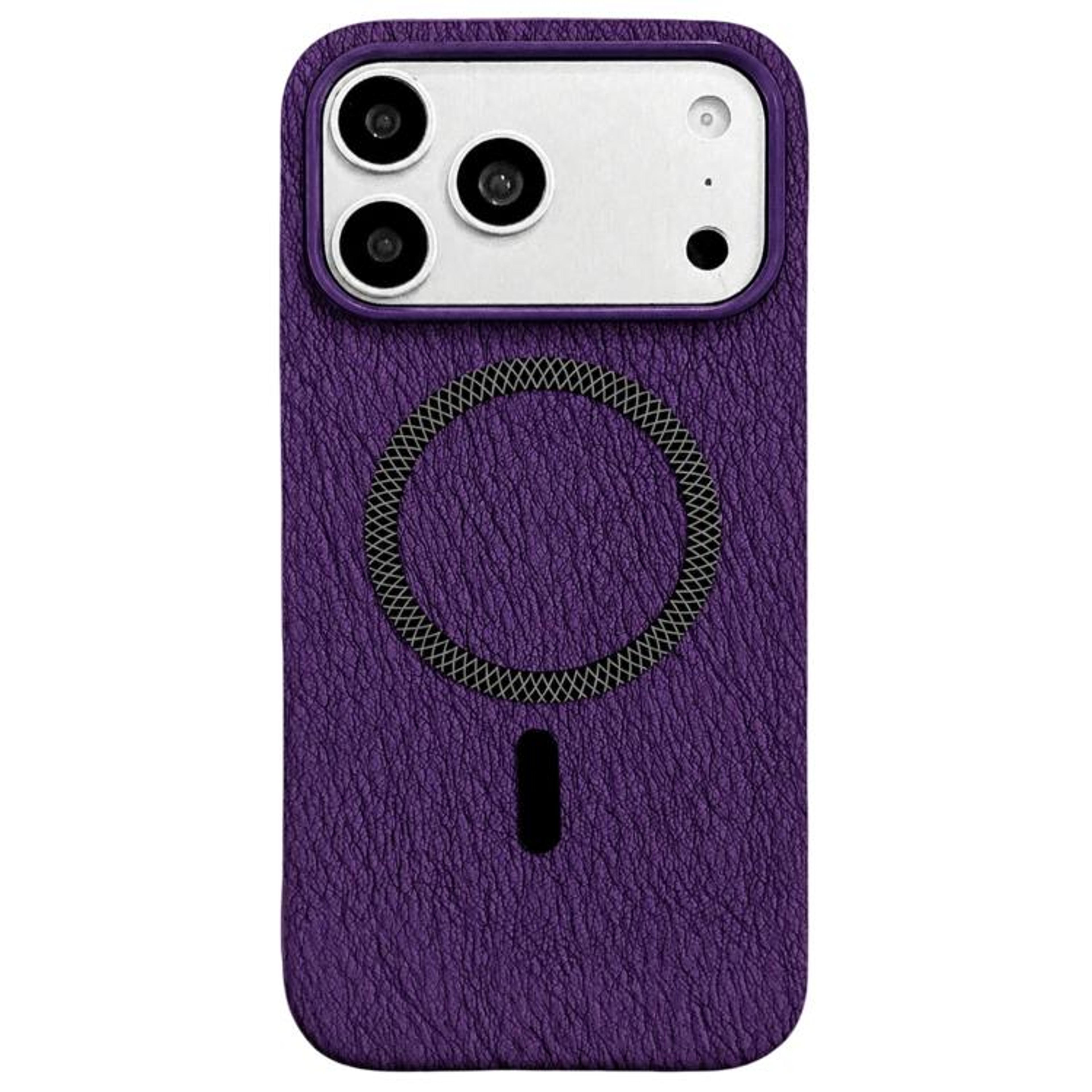 Rhombus Texture Magnetic IPhone 18 Pro Case Hybrid Clear Acrylic TPU Cover 11