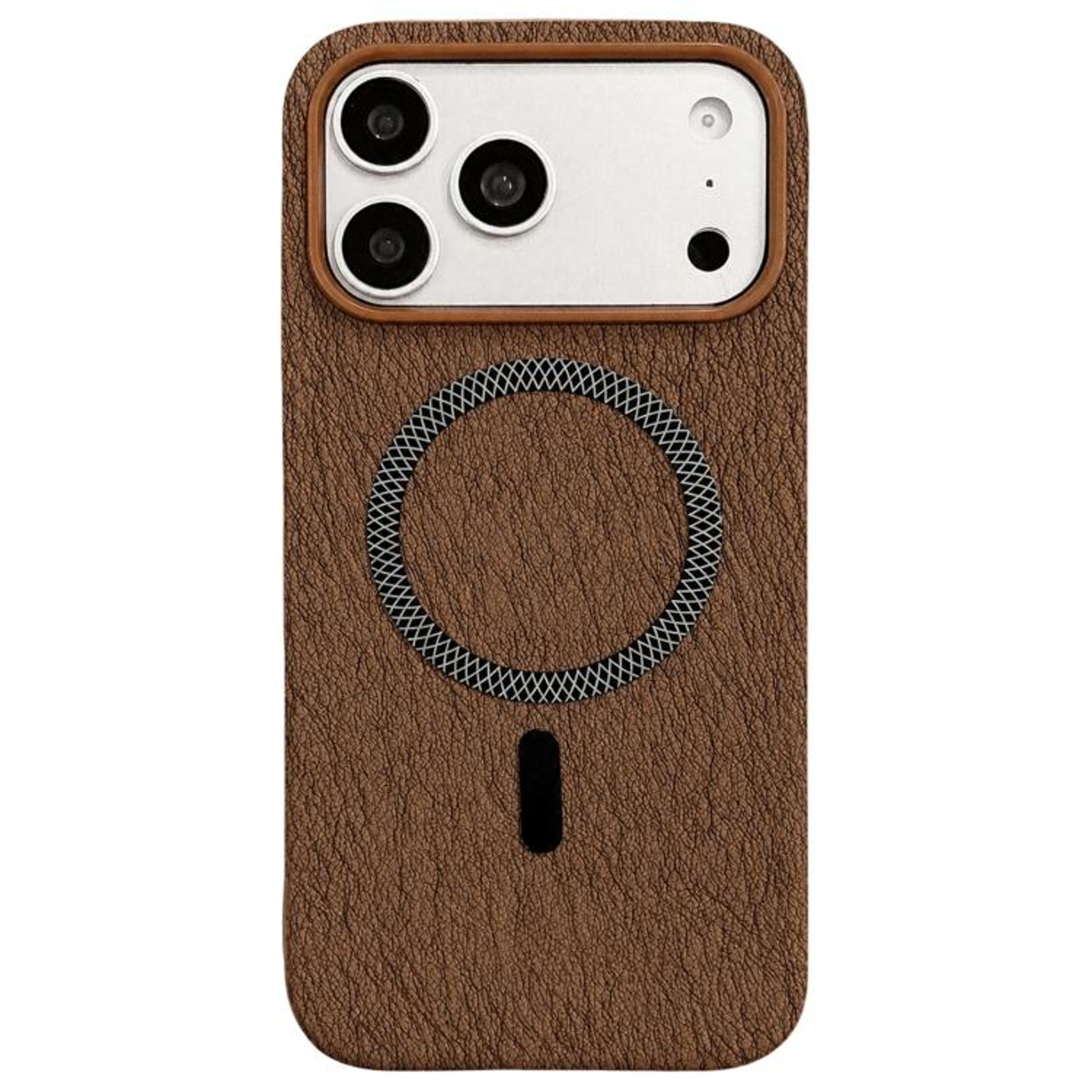 Rhombus Texture Magnetic IPhone 18 Pro Case Hybrid Clear Acrylic TPU Cover 12