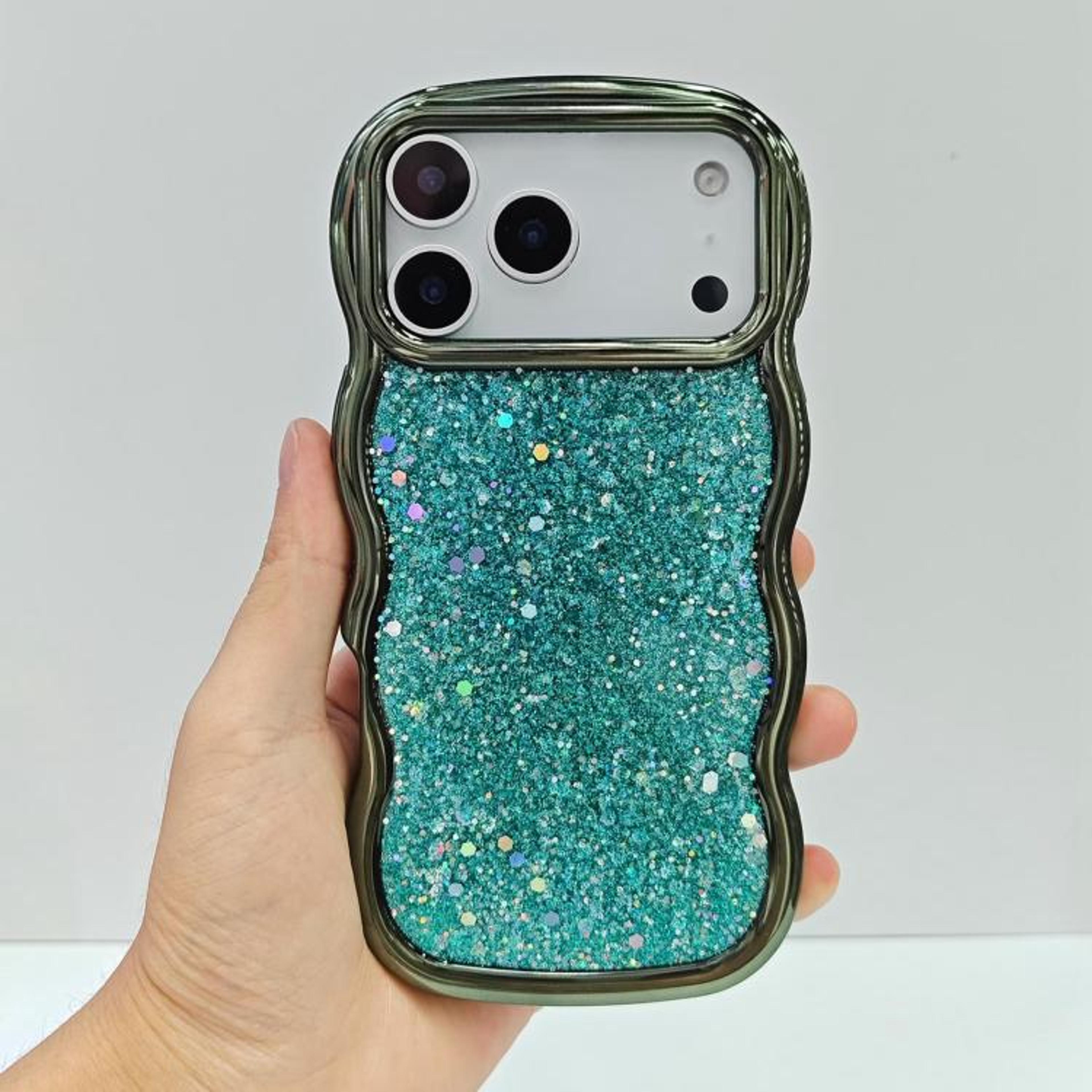 IPhone 18 Pro Wave Glitter Sequined Electroplated Phone Case 9