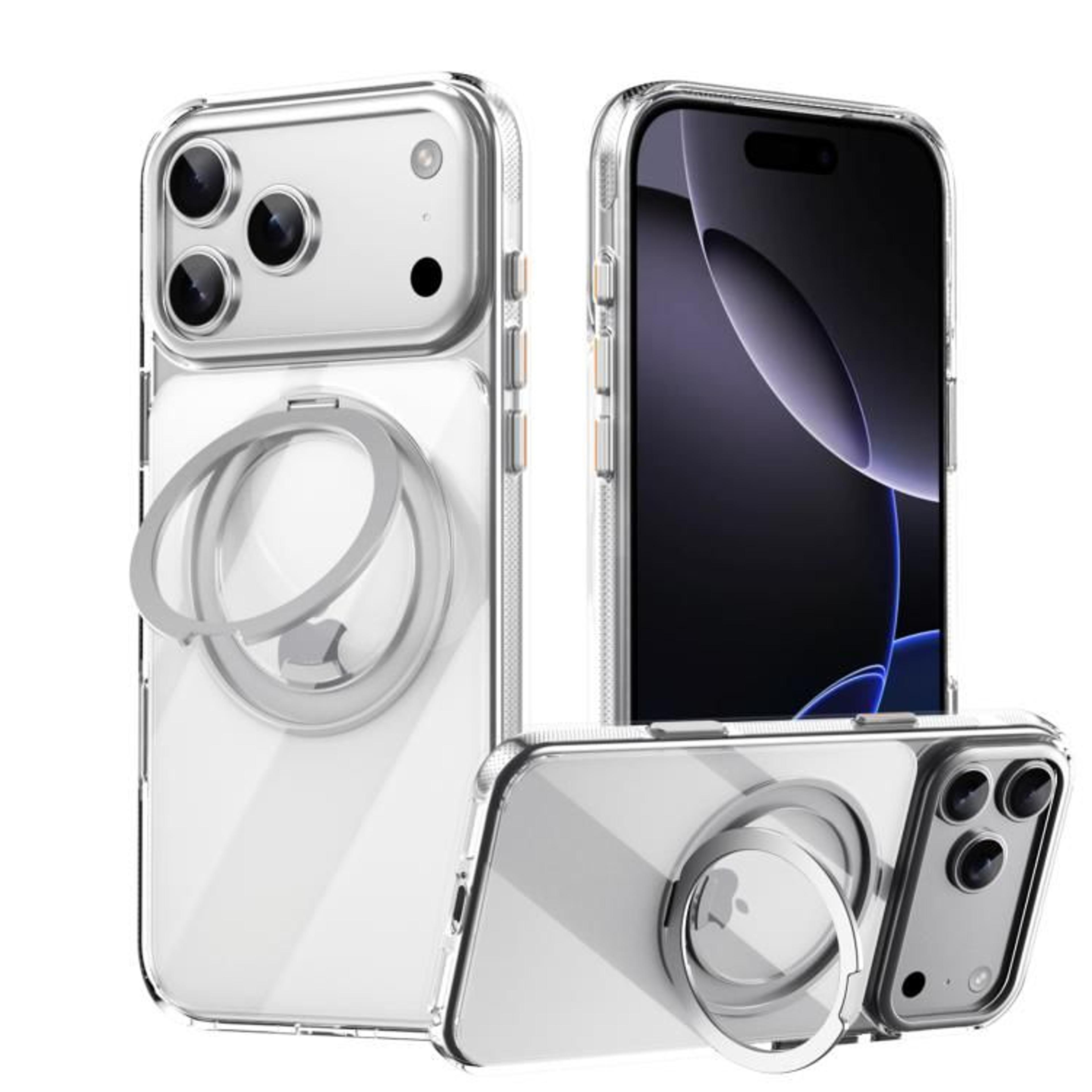 MagSafe Phone Case With 360 Degree Rotating Ring Holder For IPhone 18 Pro Max 8