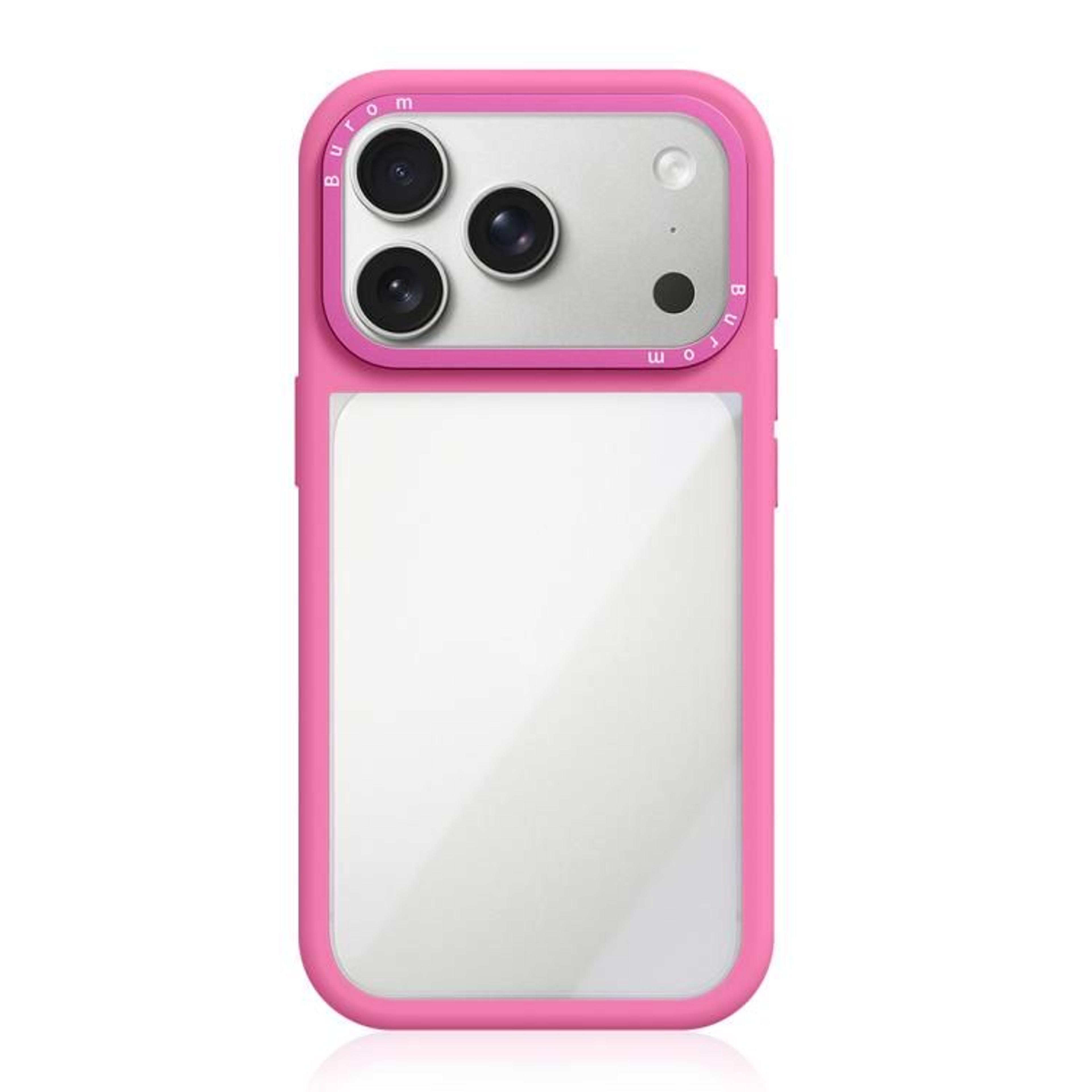 IPhone 18 Pro Clear Hybrid Case With Liquid Silicone Frame And Metal Lens Guard 16