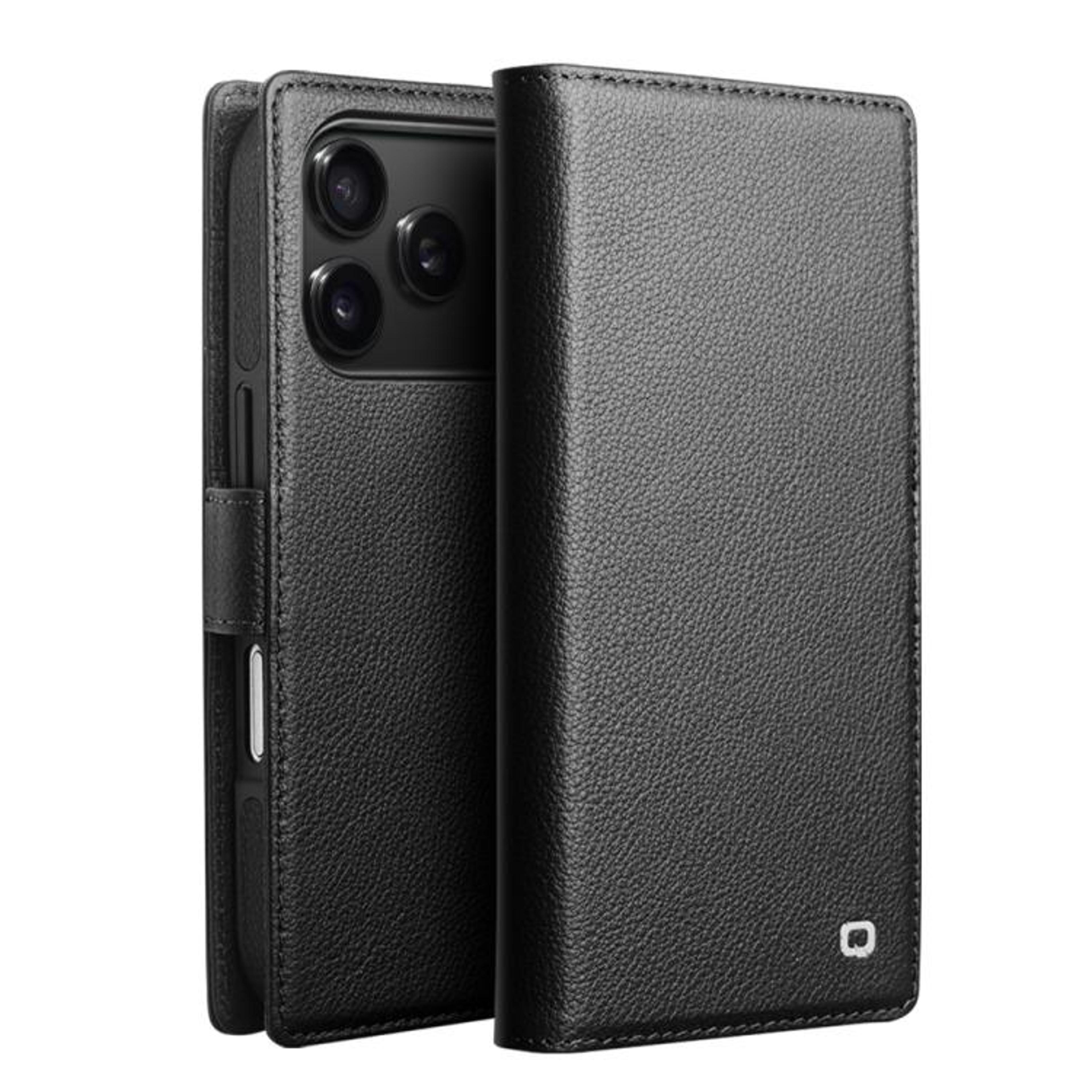 2in1 Detachable Genuine Leather Phone Case For IPhone 18 Pro With Magnetic Card Holder And Flip Cov 14