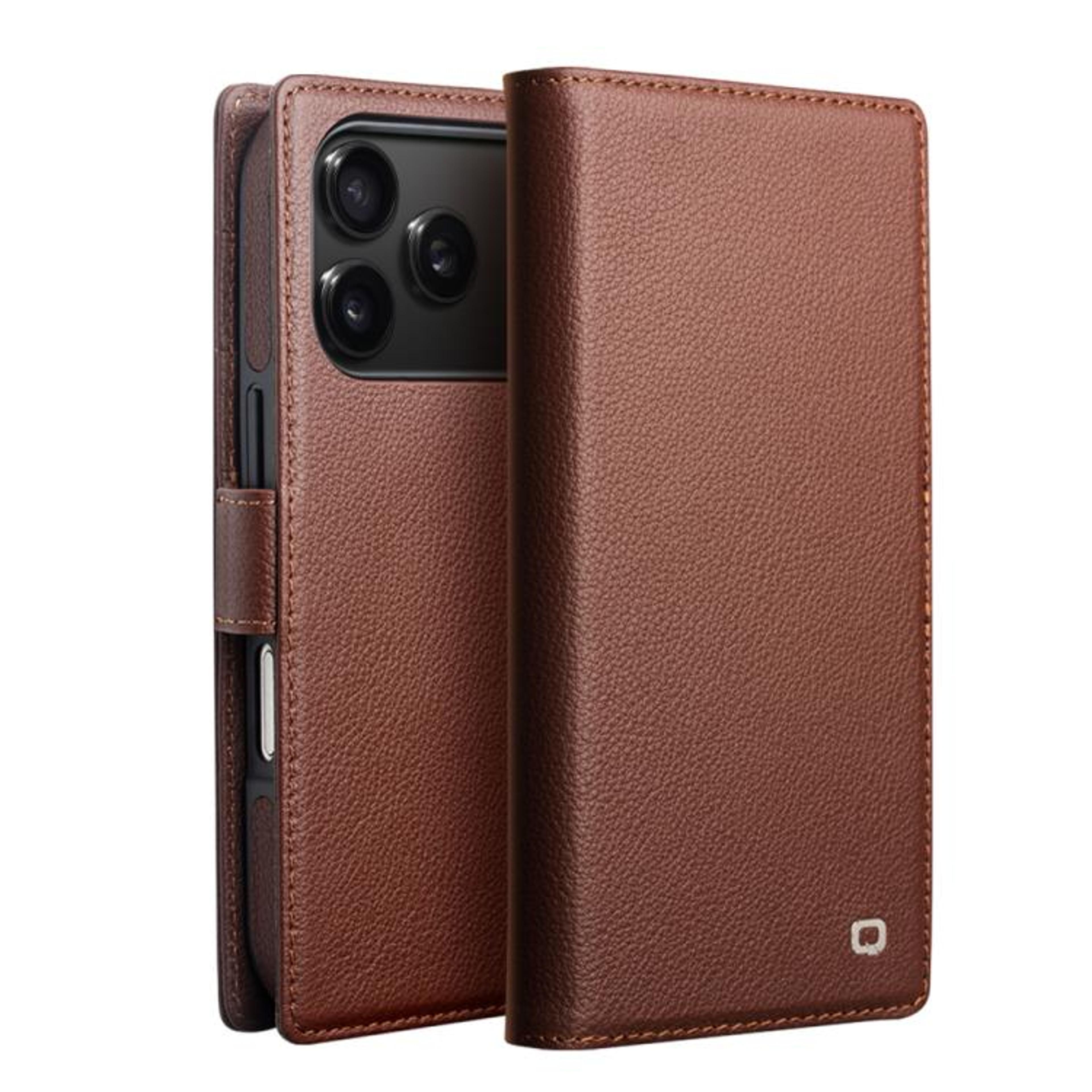 2in1 Detachable Genuine Leather Phone Case For IPhone 18 Pro With Magnetic Card Holder And Flip Cov 15