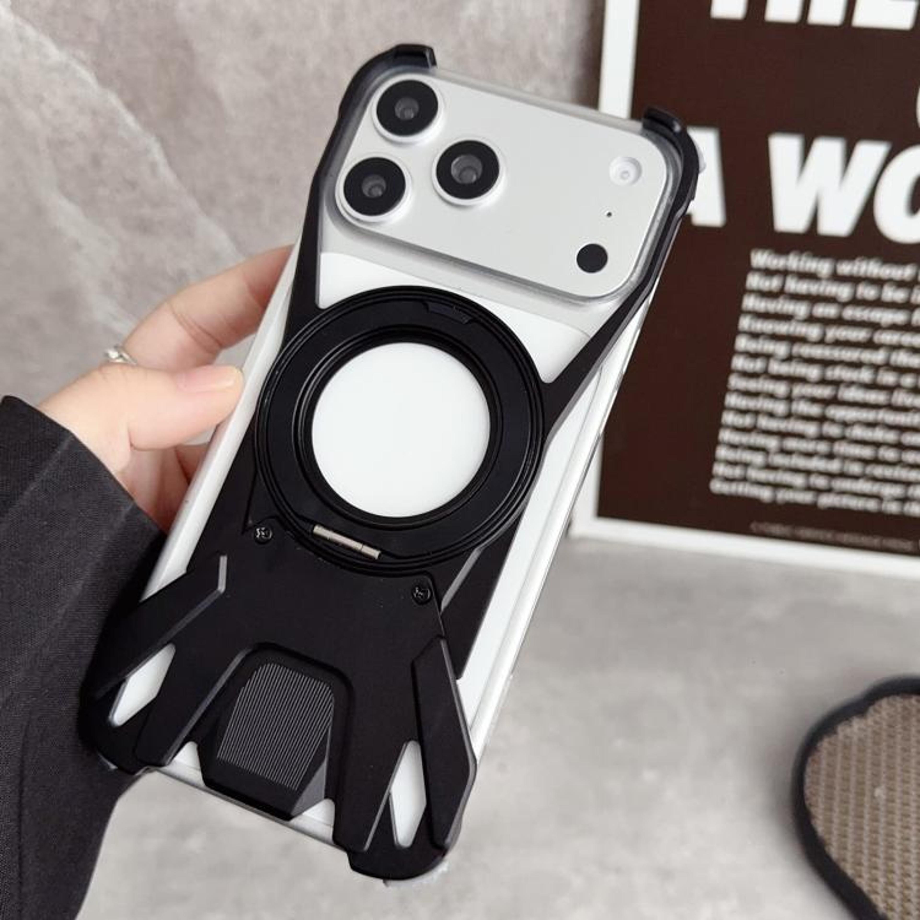 Magnetic Frameless Phone Case For IPhone 18 Pro Max With 360 Rotating Stand 7