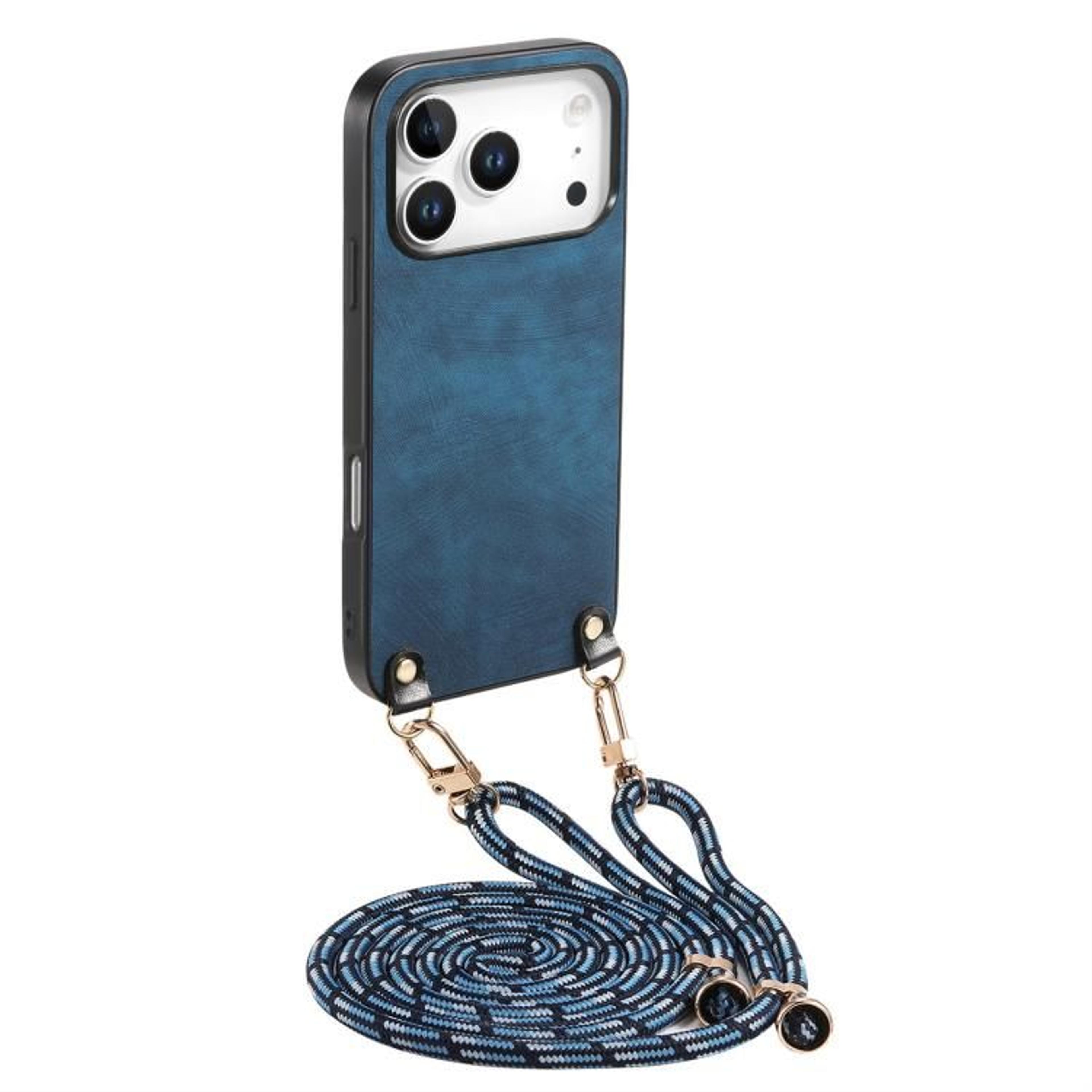 IPhone 18 Pro Vintage Leather Phone Case With Crossbody Strap 9