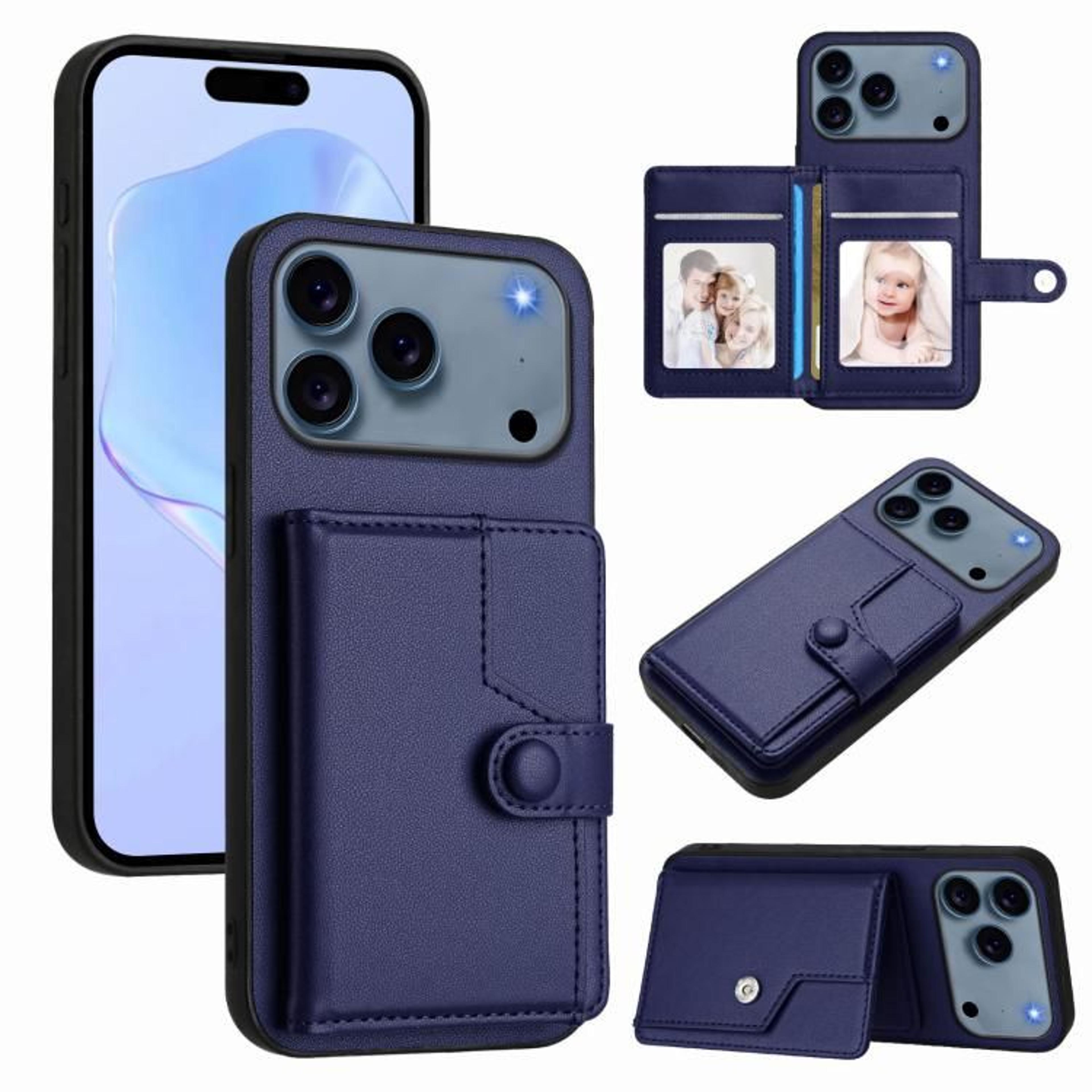 IPhone 18 Pro Wallet Case With Button Closure And Card Holder 9