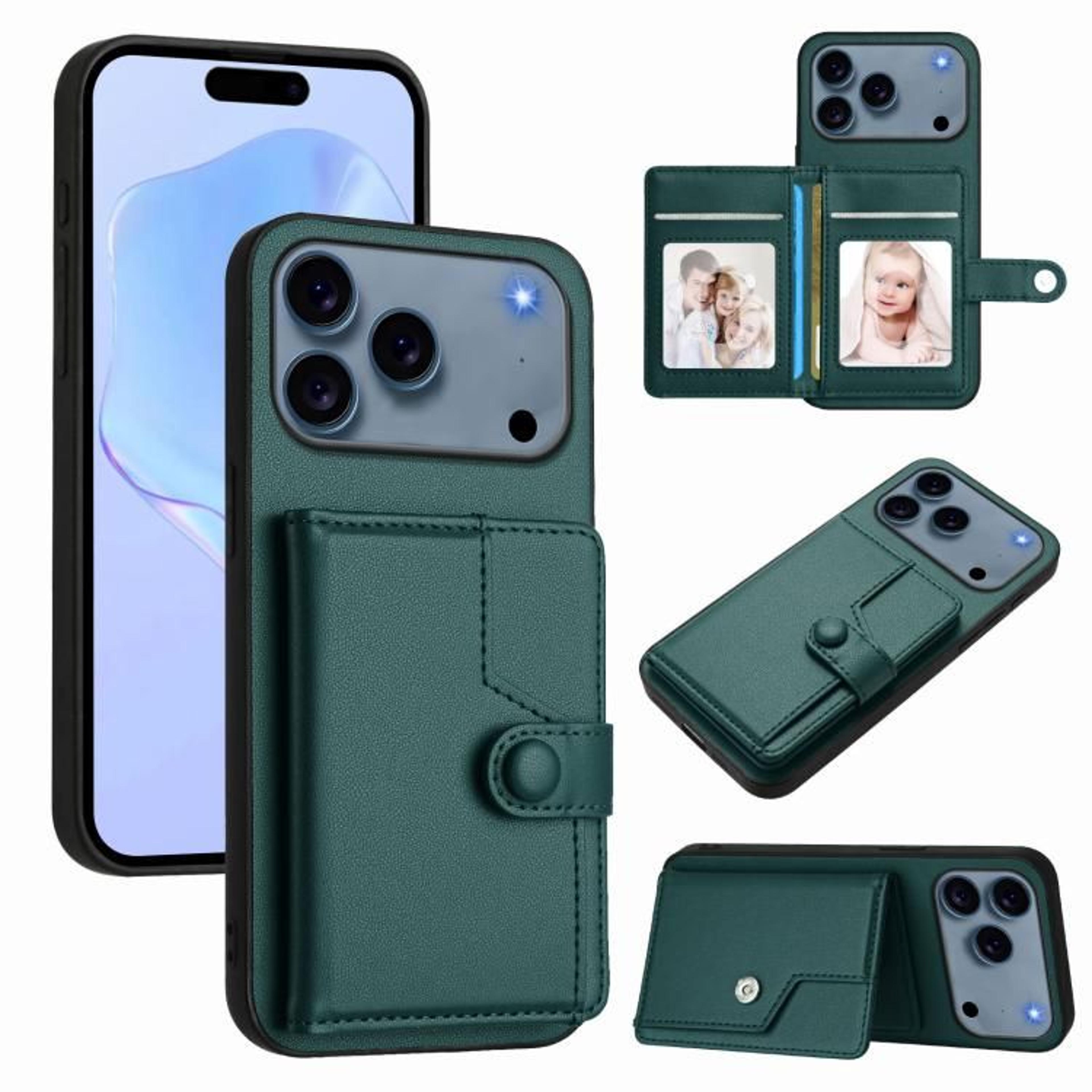 IPhone 18 Pro Wallet Case With Button Closure And Card Holder 10