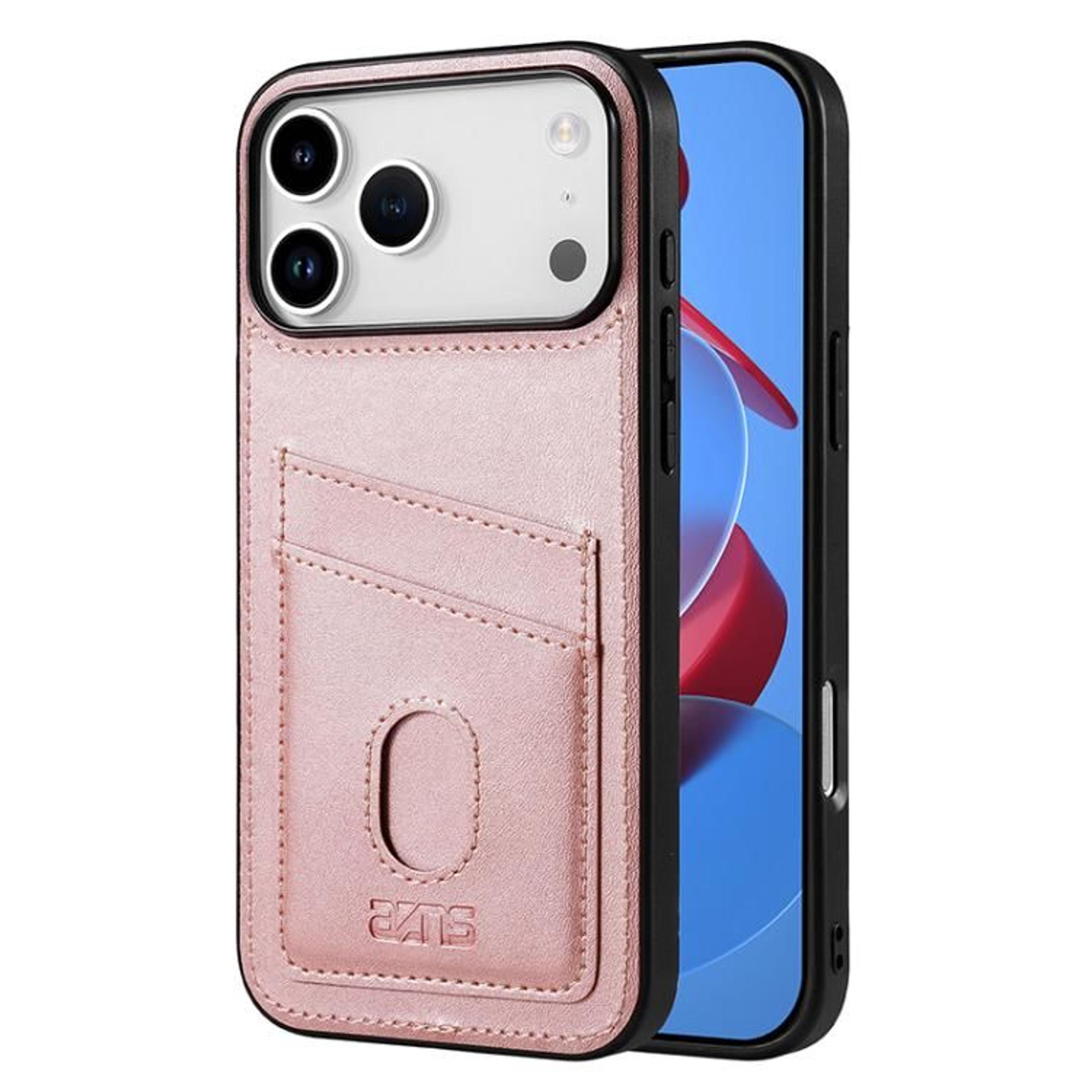 IPhone 18 Pro Leather Card Holder Case With Dual Card Slots  AZNS K1 Series 11