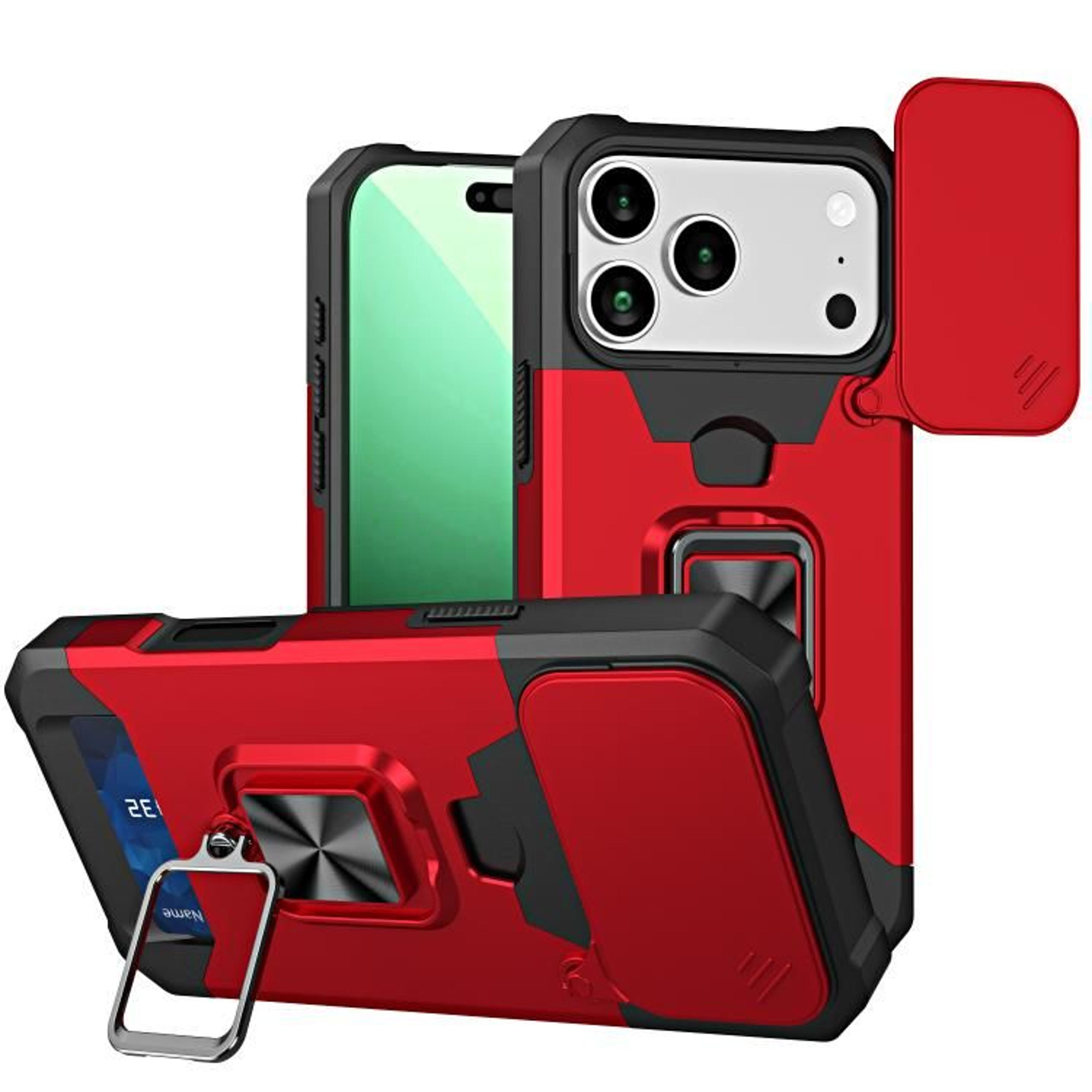 IPhone 18 Pro Camera Shield Case With Sliding Cover And Card Slot 8