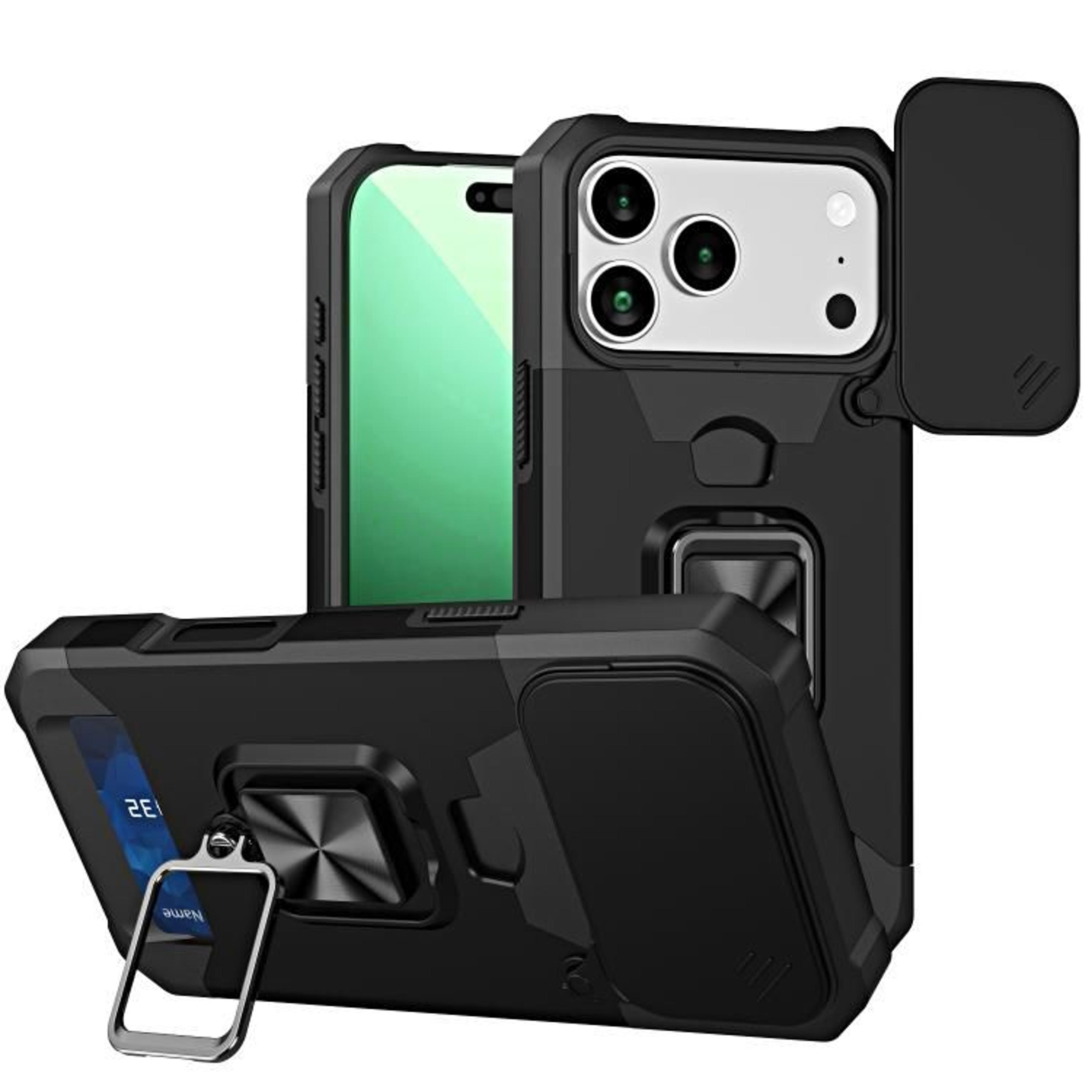 IPhone 18 Pro Camera Shield Case With Sliding Cover And Card Slot 9
