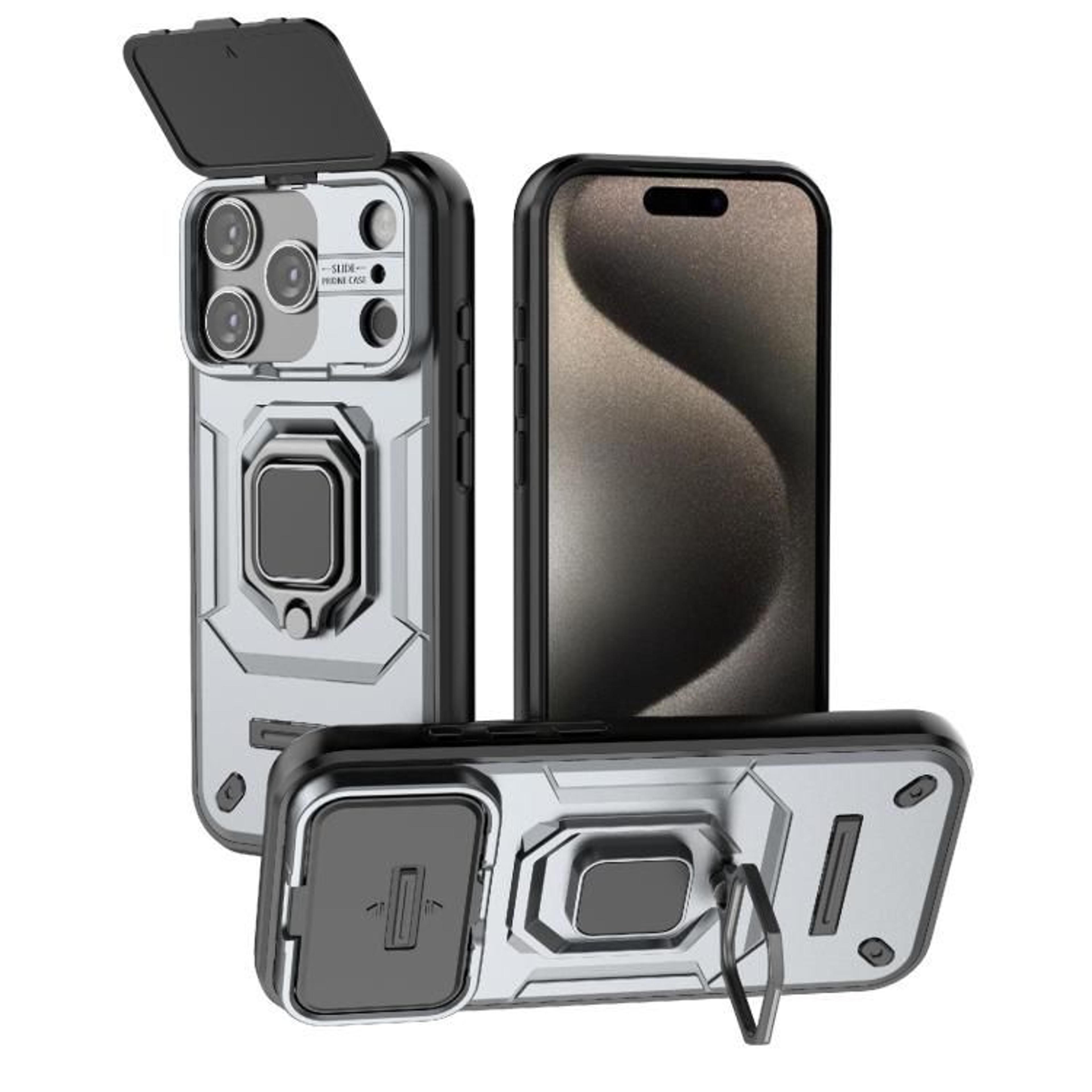 IPhone 18 Pro Max Shockproof Case With Sliding Camera Cover And Holder 6