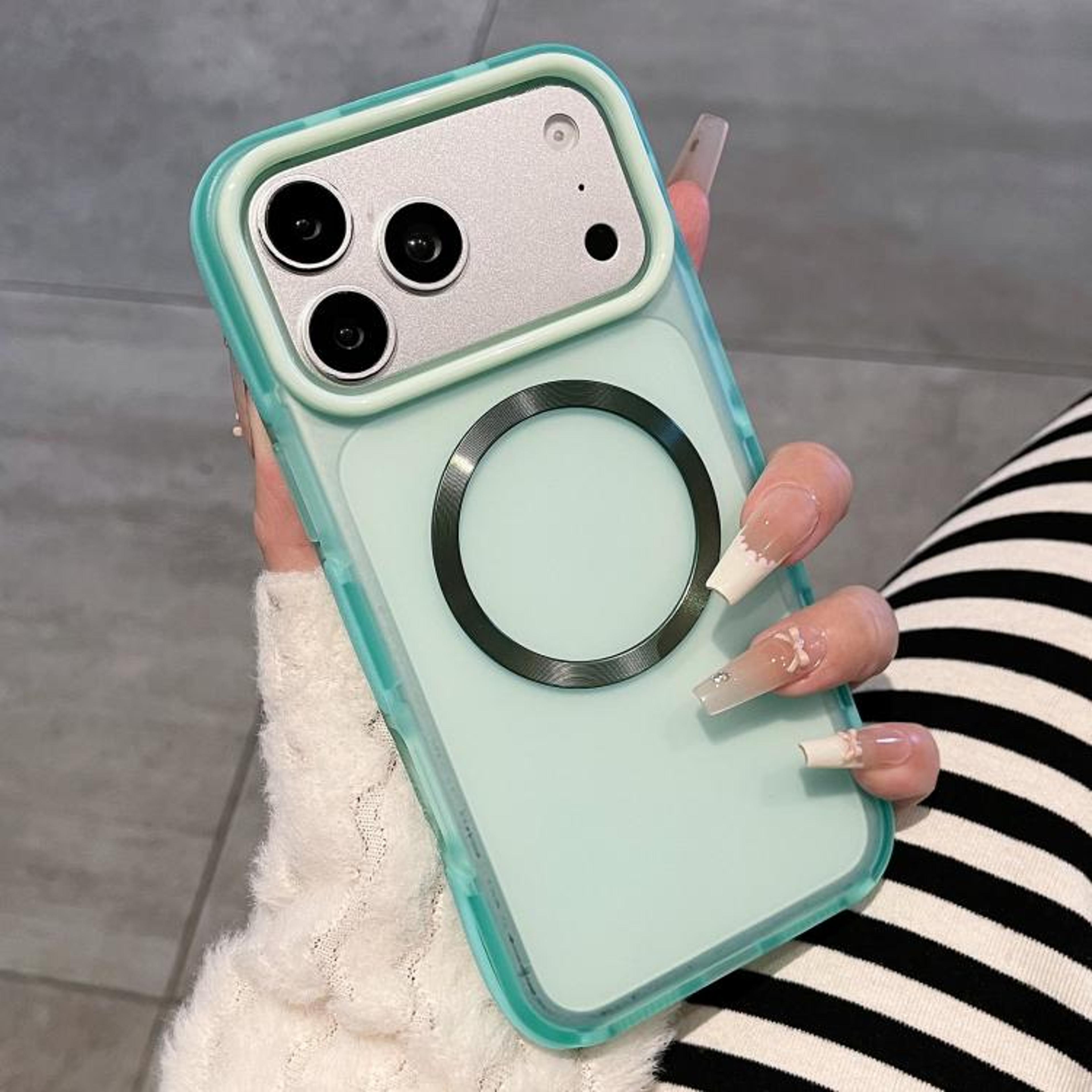 IPhone 18 Pro Max Magnetic Case With DualColor Translucent Matte Finish 8