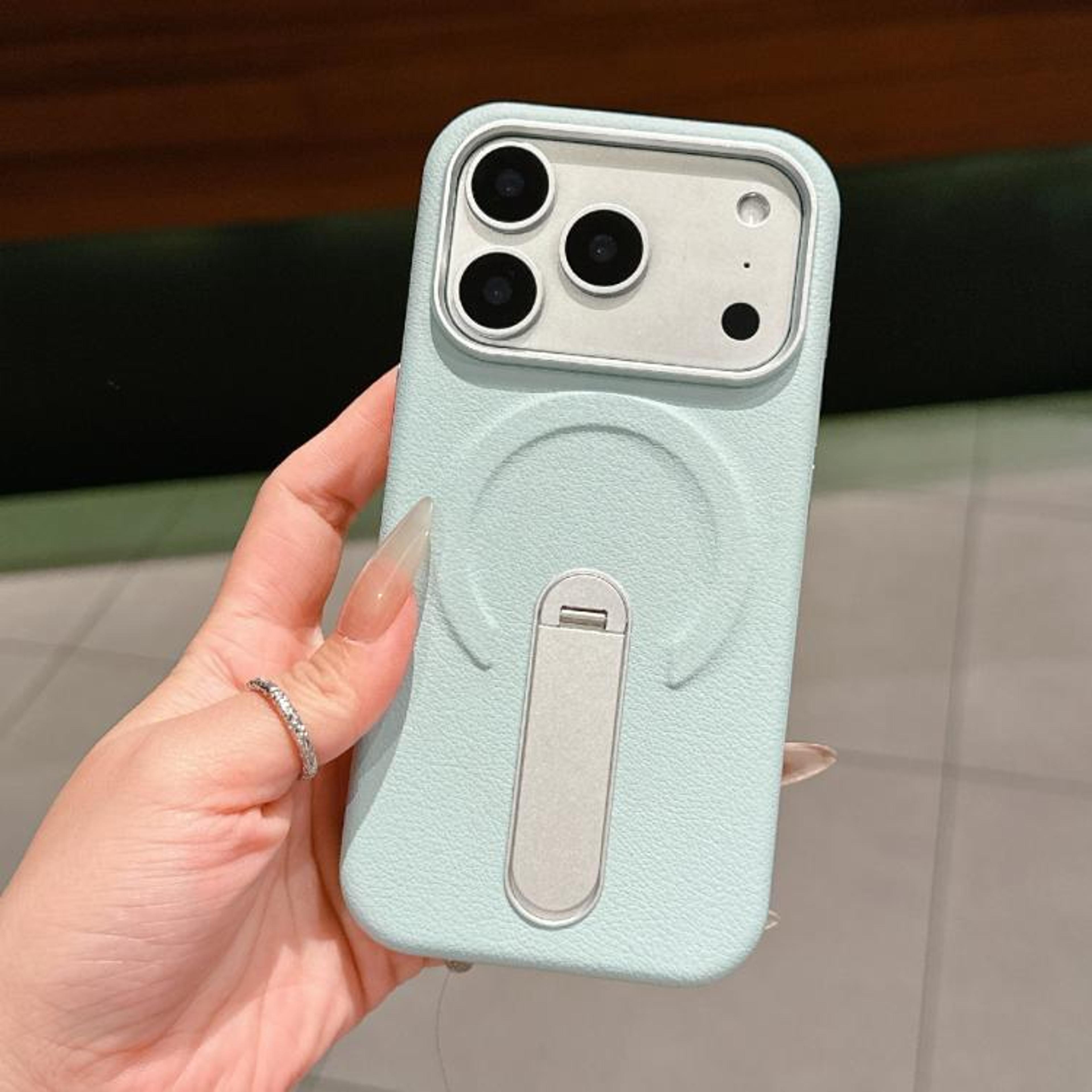 IPhone 18 Pro Max Magnetic Phone Case With Invisible Holder And Shockproof Corners 12