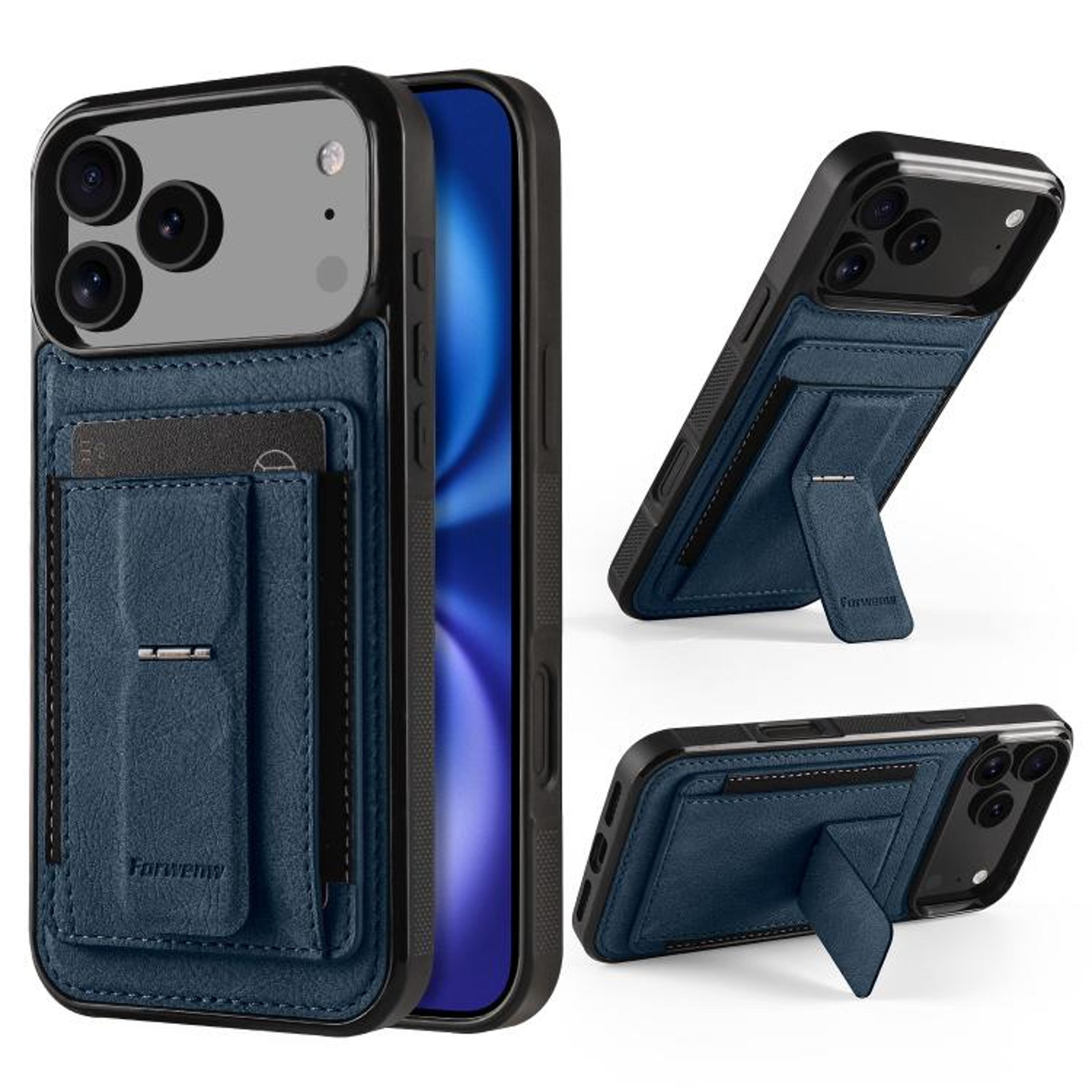 IPhone 18 Pro Wallet Case With Card Holder And Stand PU Leather And TPU 6