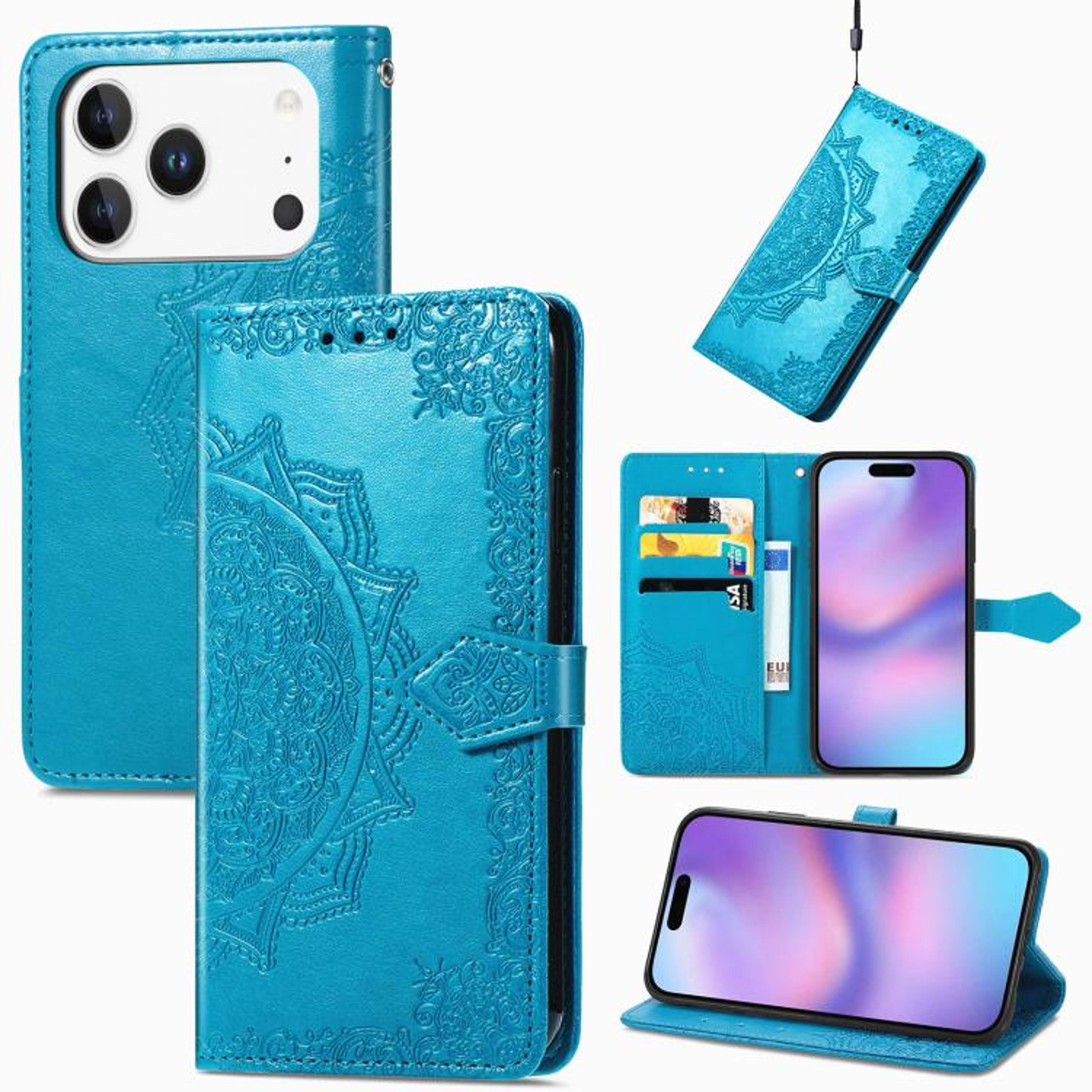 IPhone 18 Pro Max Mandala Flower Wallet Case With Card Slot And Stand 7