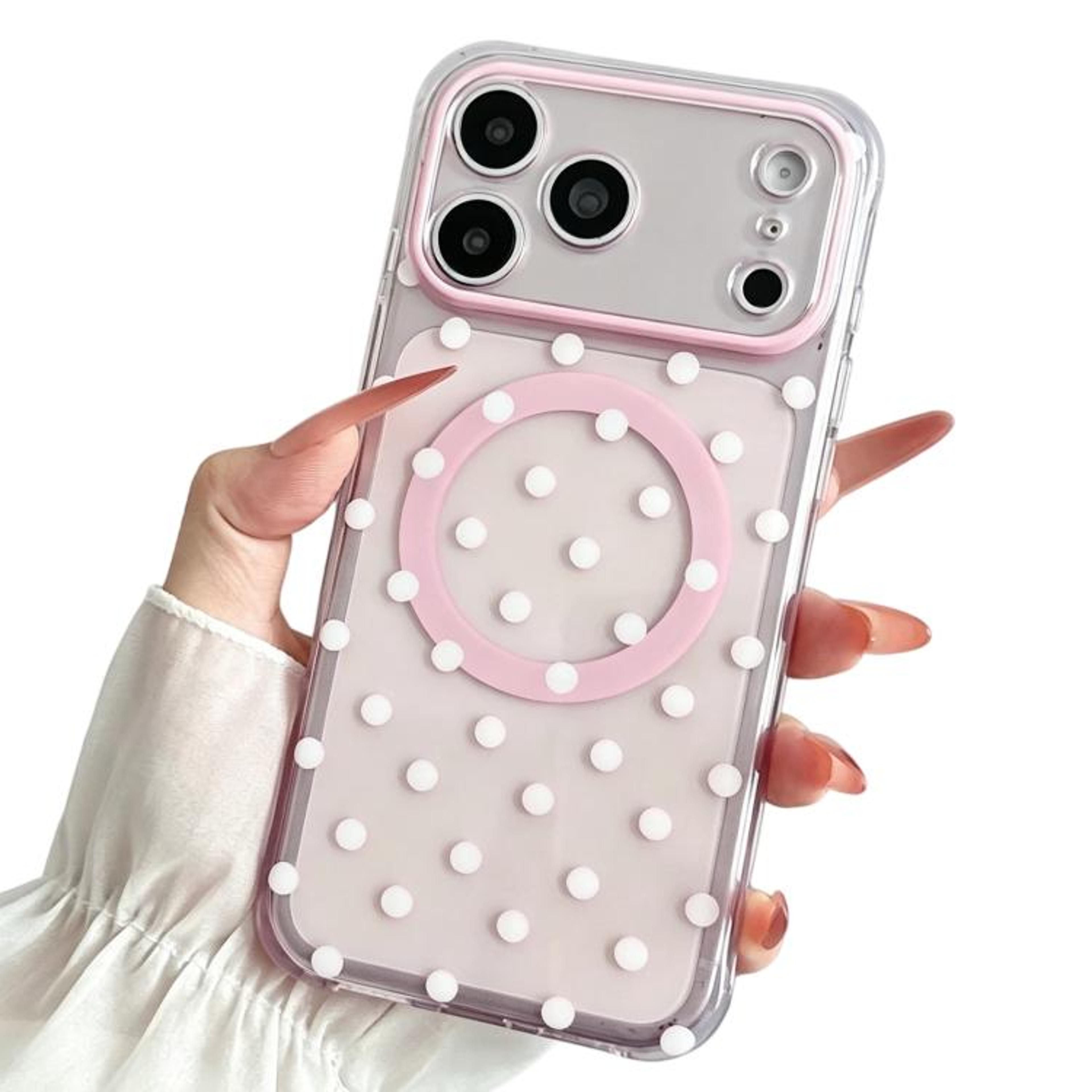 IPhone 18 Pro Max Magnetic Case With Translucent Dots Pattern 8