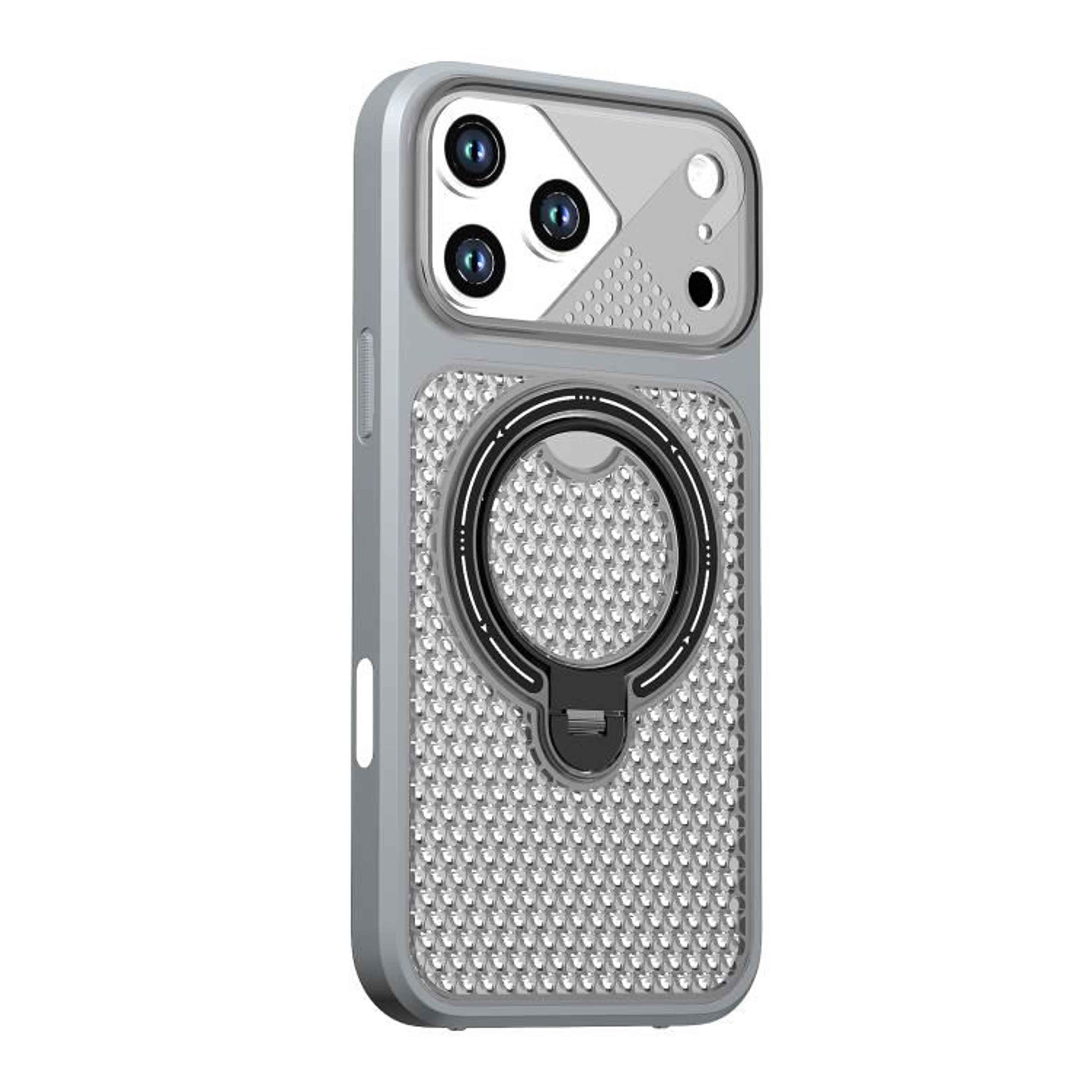 IPhone 18 Pro Magnetic Cooling Case With 360 Rotating Ring Stand 10