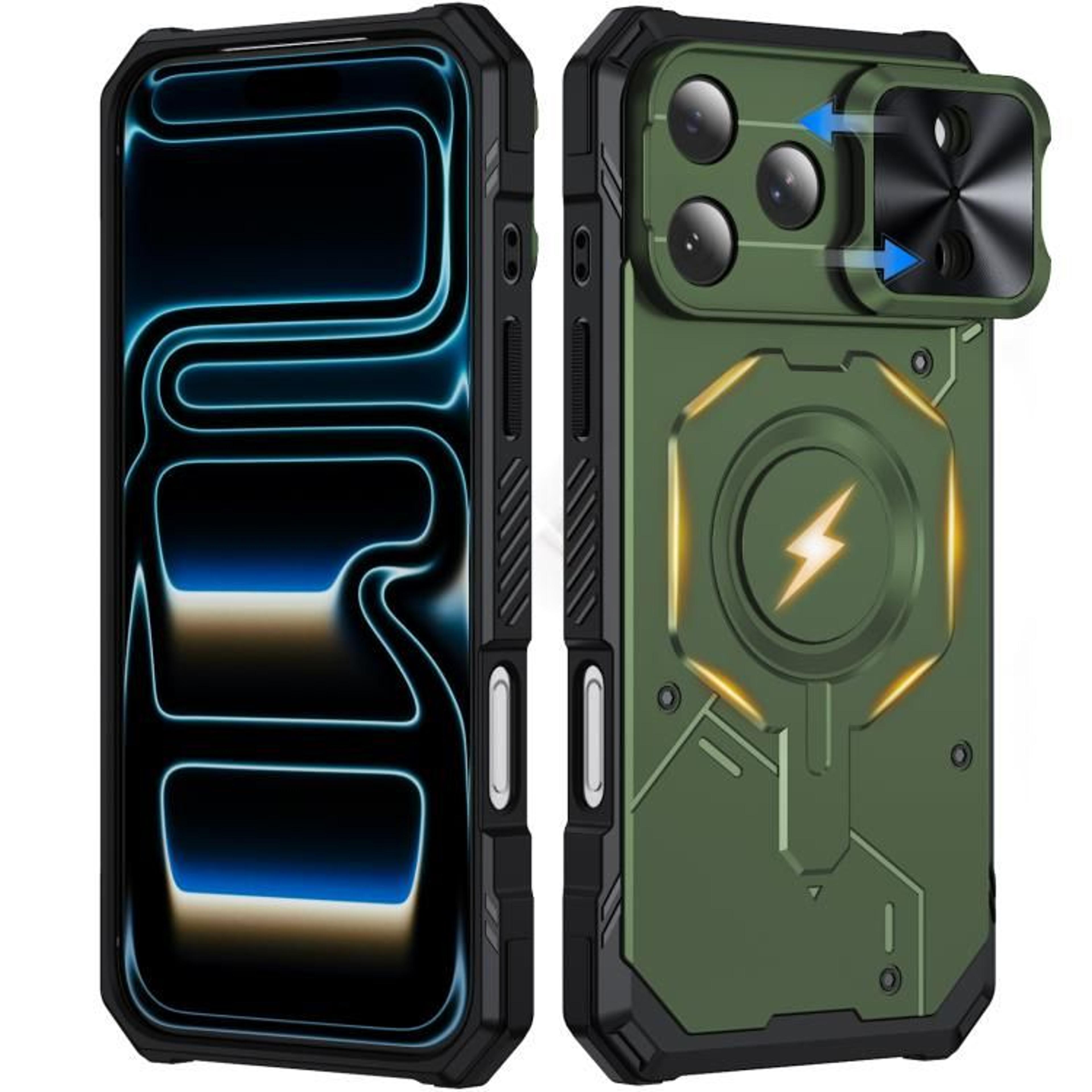 IPhone 18 Pro Max Mecha Magnetic Sliding Camshield Protective Case 11