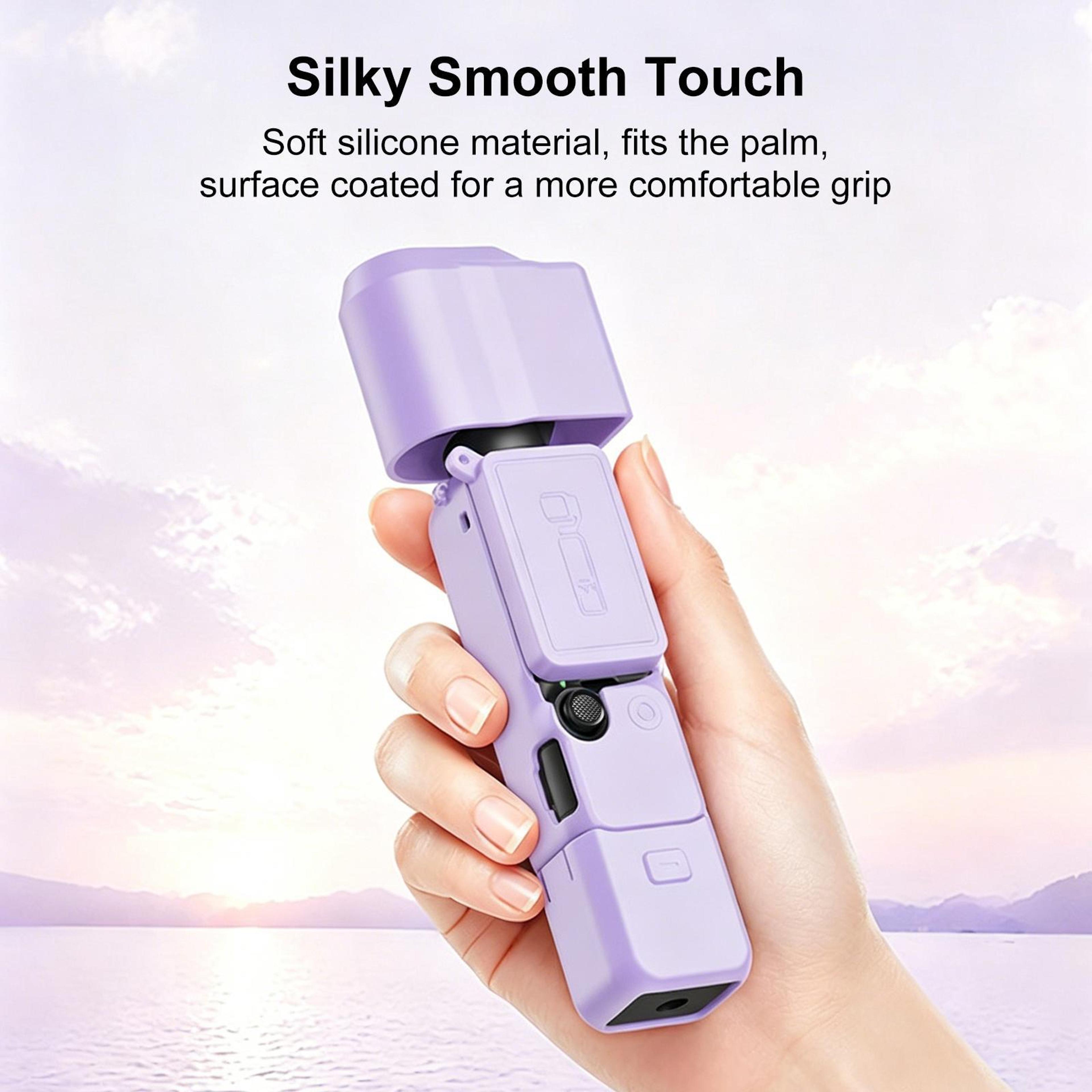 PULUZ 4 In 1 Silicone Protective Case For DJI Osmo Pocket 4 With Lens  Screen Cover 4