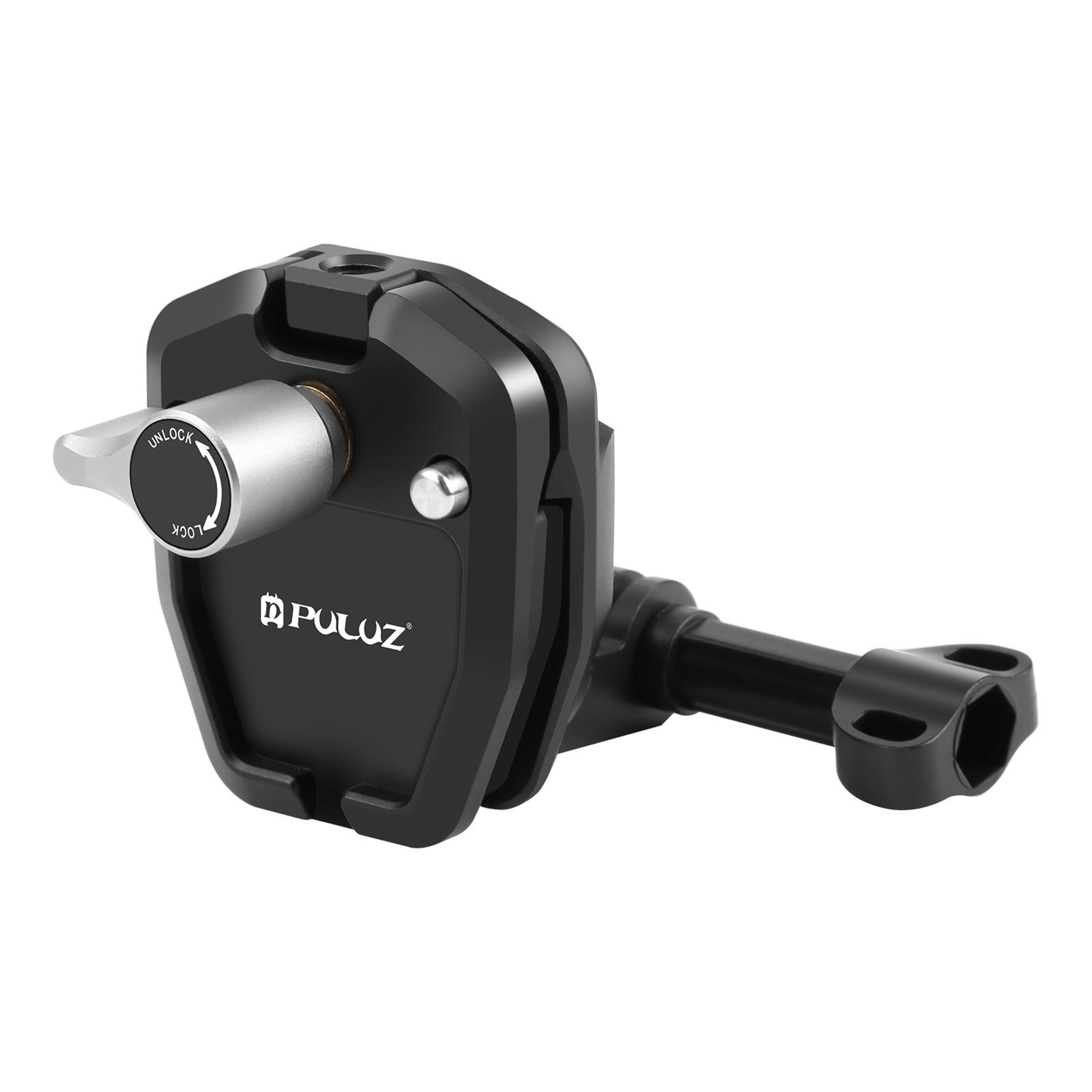 Puluz Motorcycle Windshield Action Camera Mount Clip For GoPro Hero12 DJI Osmo Action Insta360 Stab 2