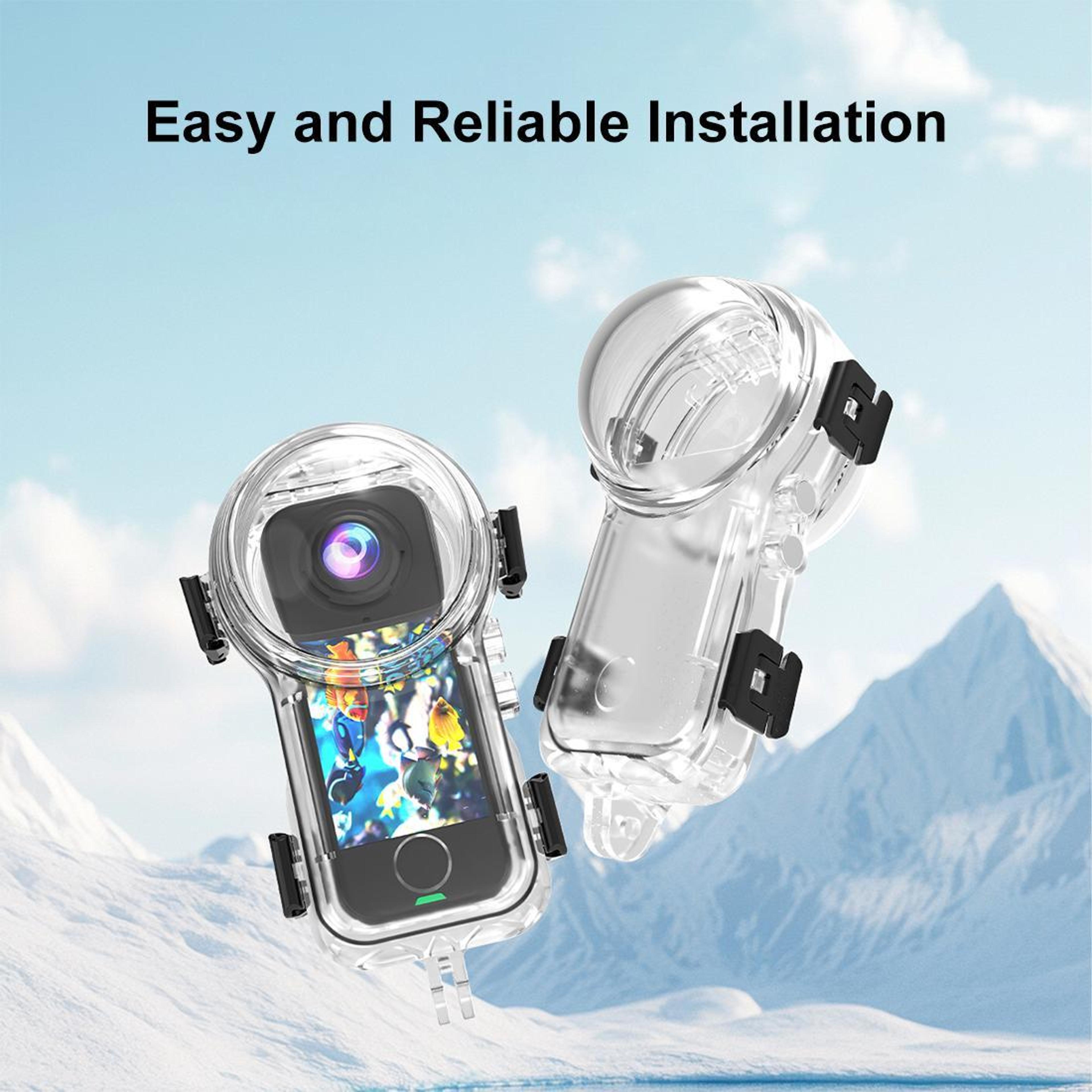 PULUZ 50m Waterproof Diving Case For Insta360 X4 Air Underwater Housing 6