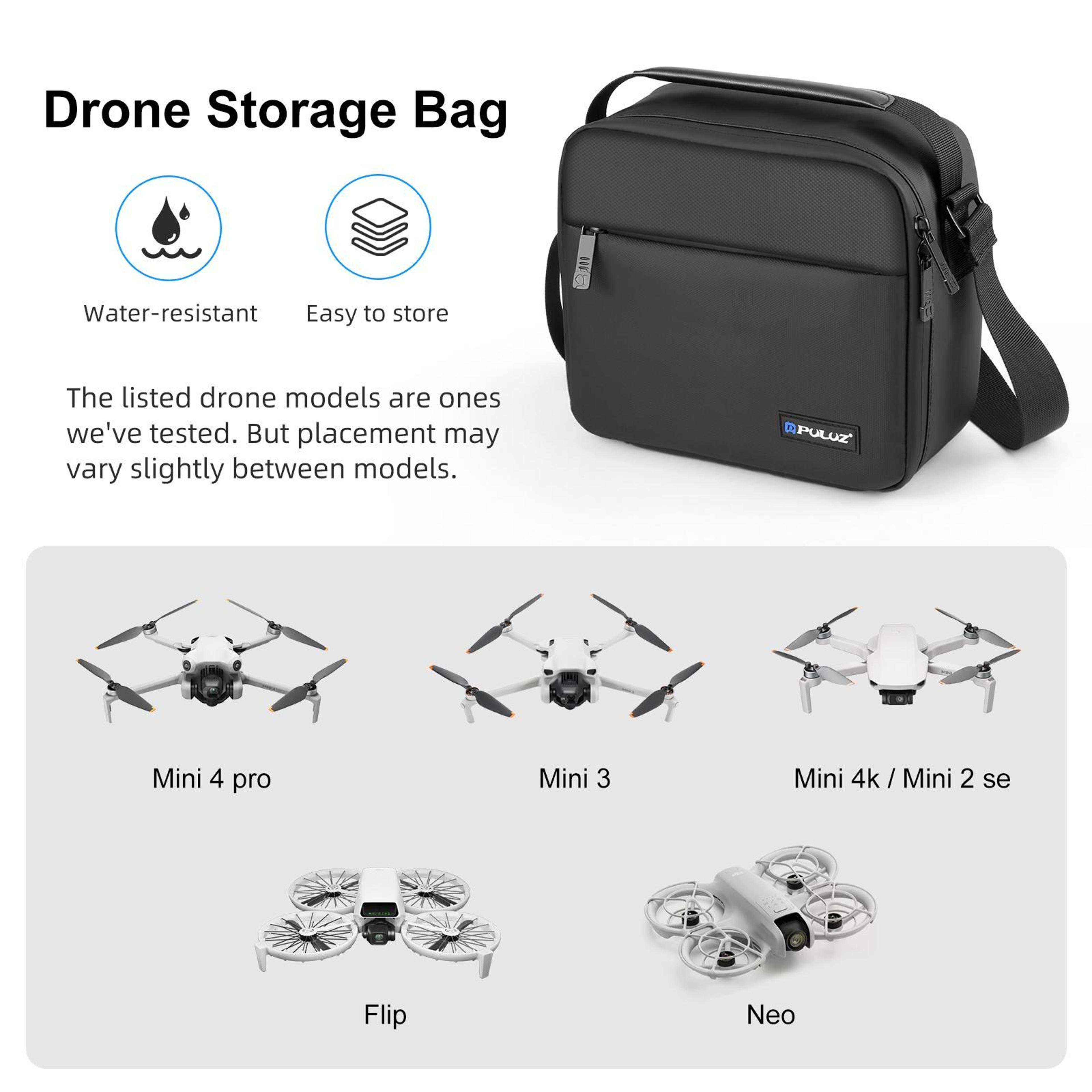 PULUZ Water Resistant DJI Mini Carrying Case  DJI Osmo Pocket Travel Storage Bag 7