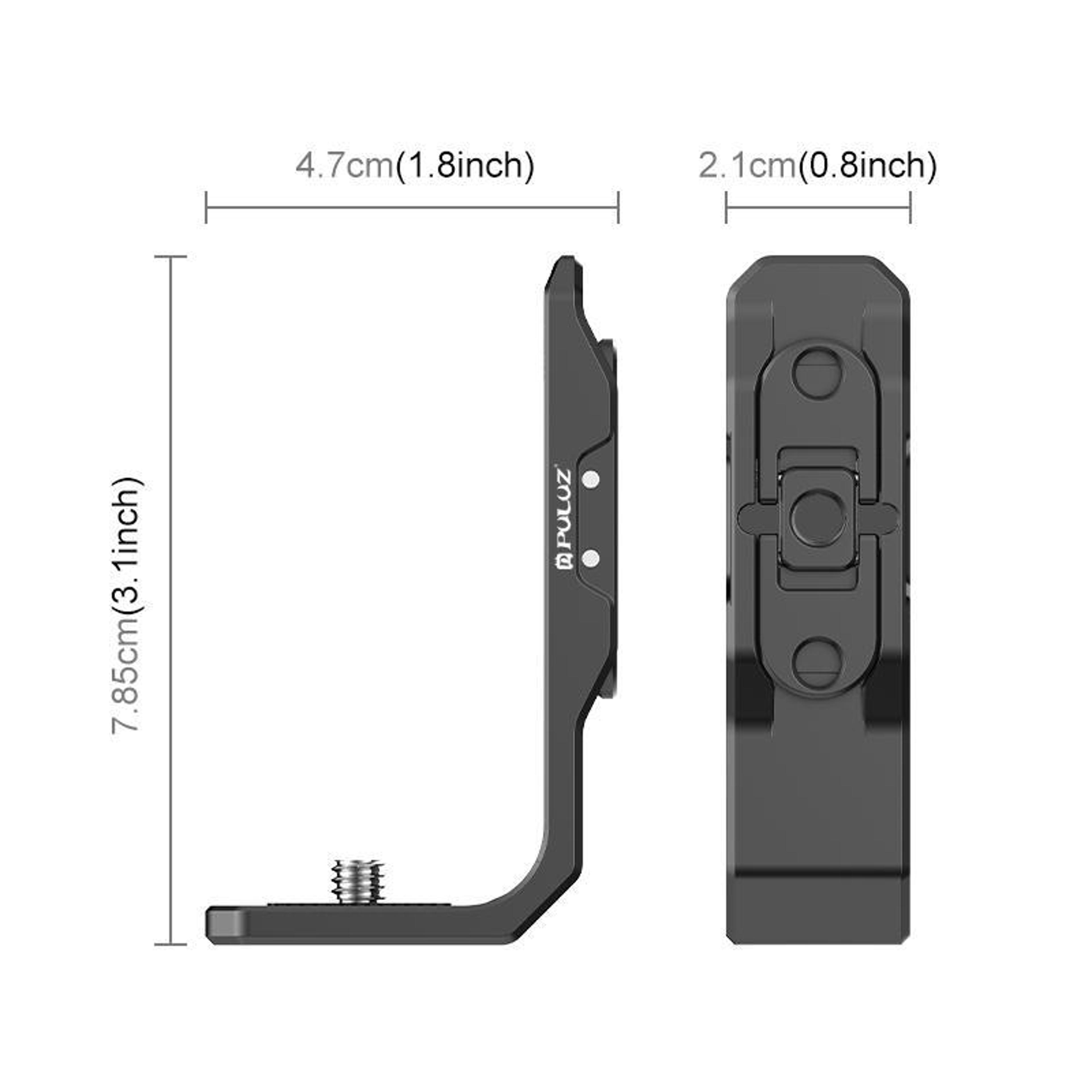 PULUZ Magnetic Quick Release L Bracket For DJI Osmo Action 5 Pro  Action 4 Vertical Horizontal Moun 2